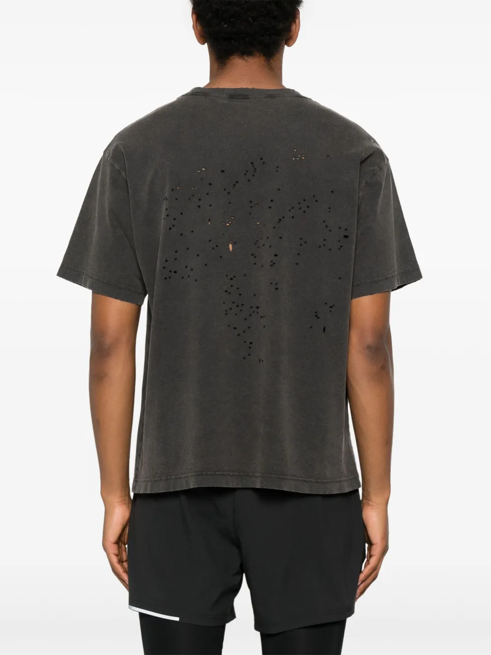 SATISFY - Men MothTech Oversized Text T-Shirt - Image 2
