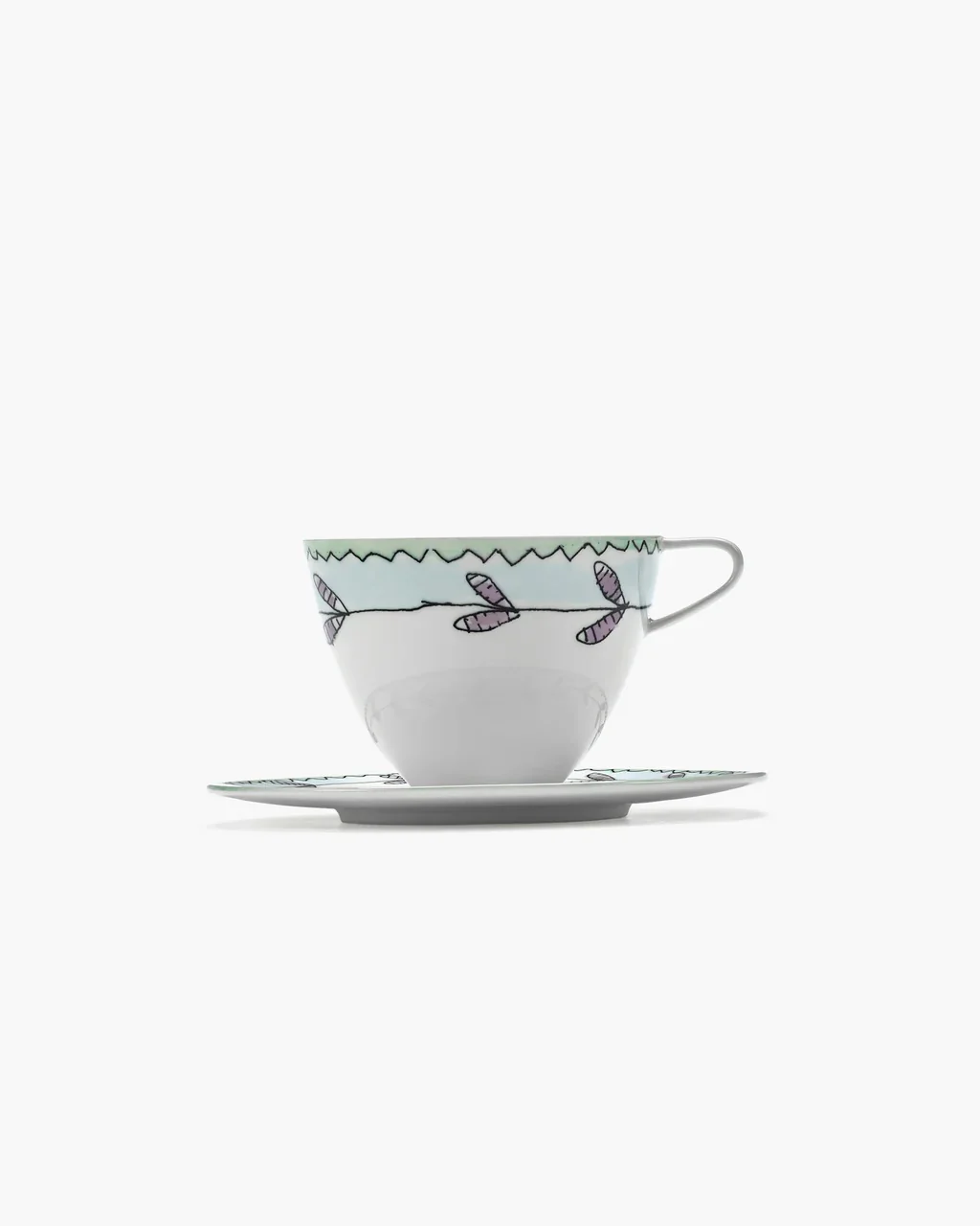 SERAX X MARNI - Blossom Milk Mf Cappuccino Cup Saucer - Image 3