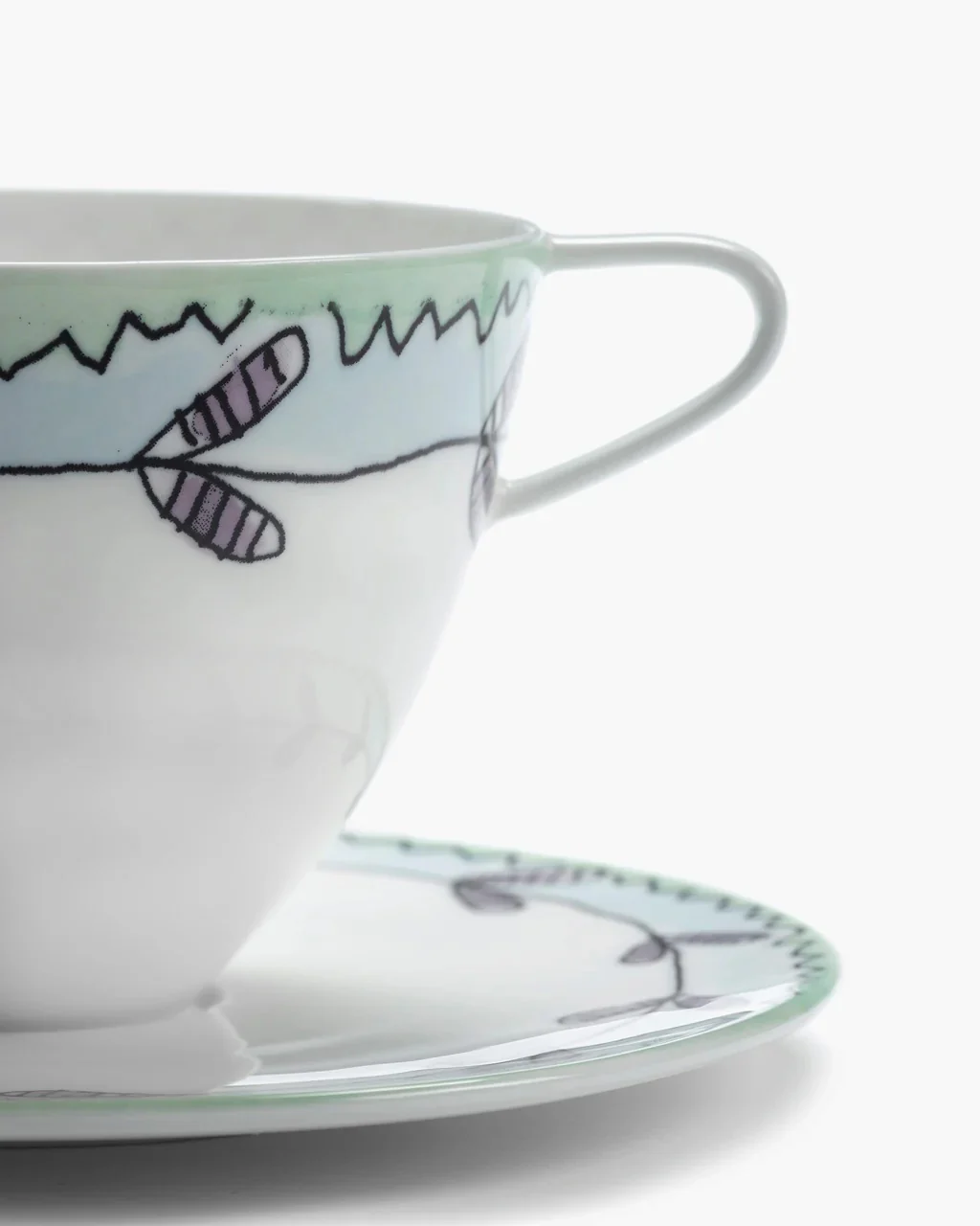 SERAX X MARNI - Blossom Milk Mf Cappuccino Cup Saucer - Image 4
