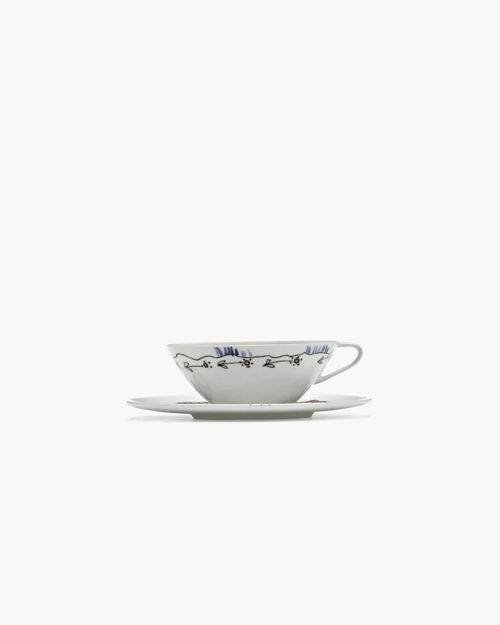 SERAX X MARNI - Coffee Cup Low Saucer Anemone Milk Mf - Image 3