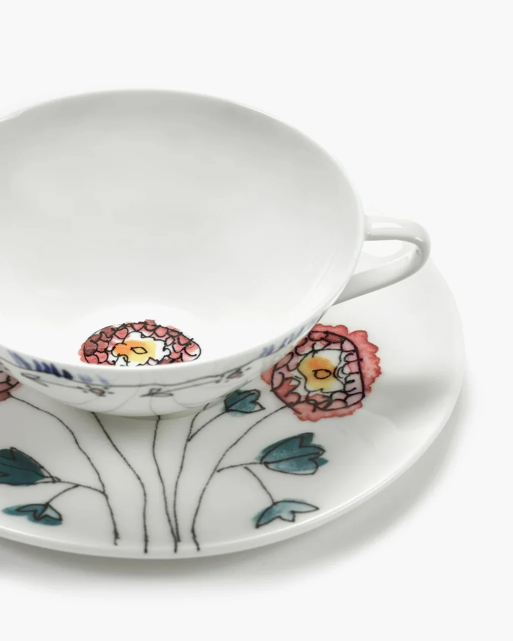 SERAX X MARNI - Coffee Cup Low Saucer Anemone Milk Mf - Image 4