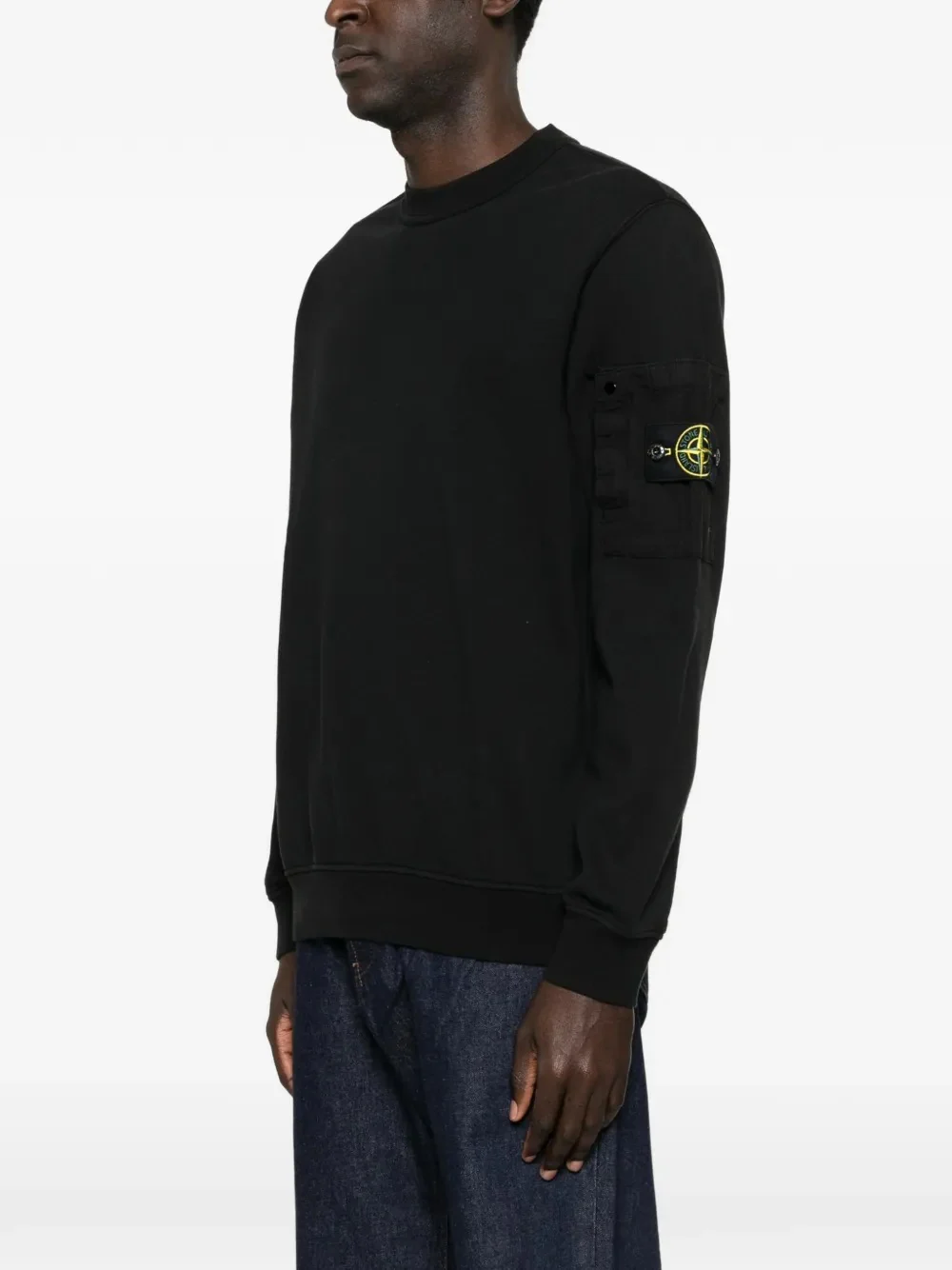 STONE ISLAND - Men Basic Crew Neck Sweatshirt - Image 2