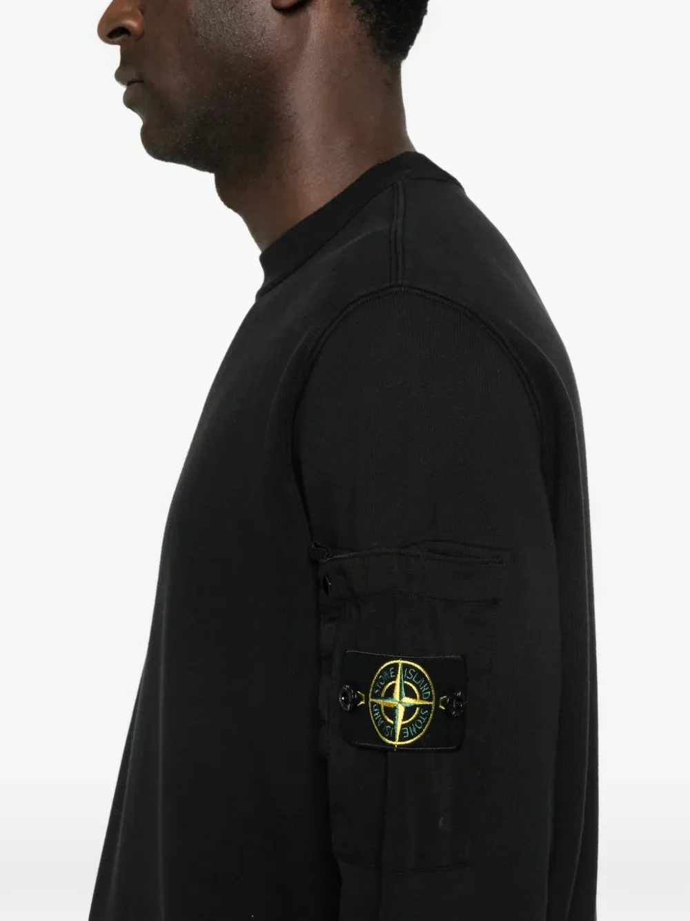 STONE ISLAND - Men Basic Crew Neck Sweatshirt - Image 4