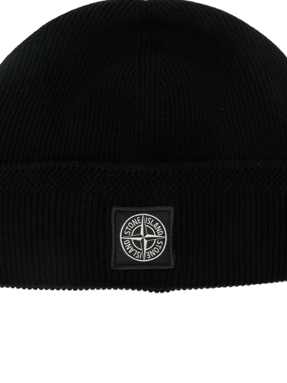 STONE ISLAND - Men Compass Patch Organic Cotton Beanie - Image 3