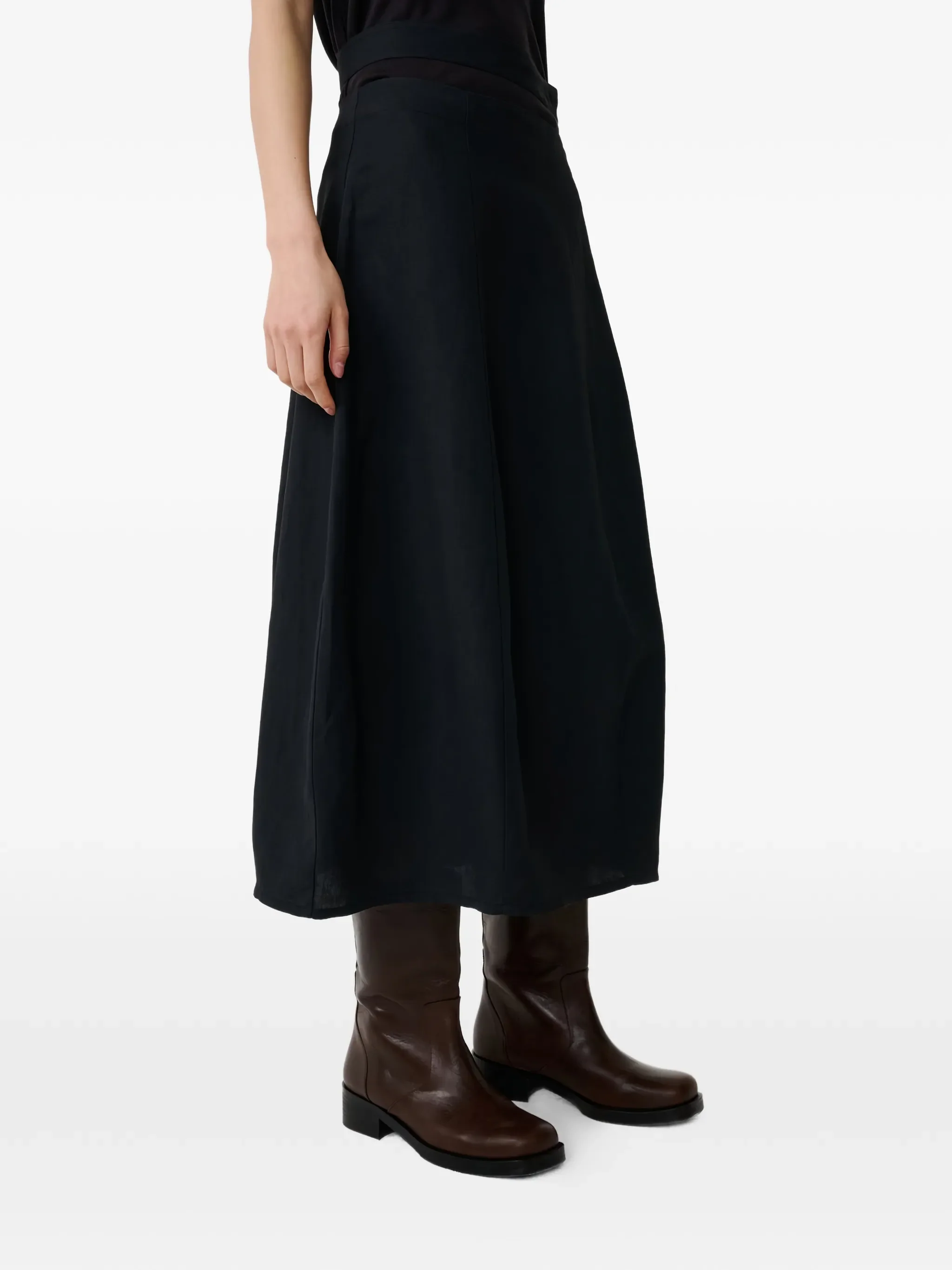 STUDIO NICHOLSON - Women Belt Wrap Skirt - Image 4
