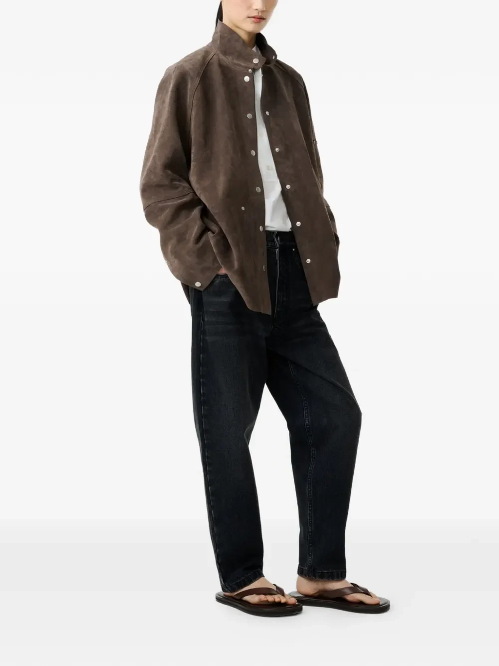 STUDIO NICHOLSON - Women  Suede Utility Jacket - Image 2