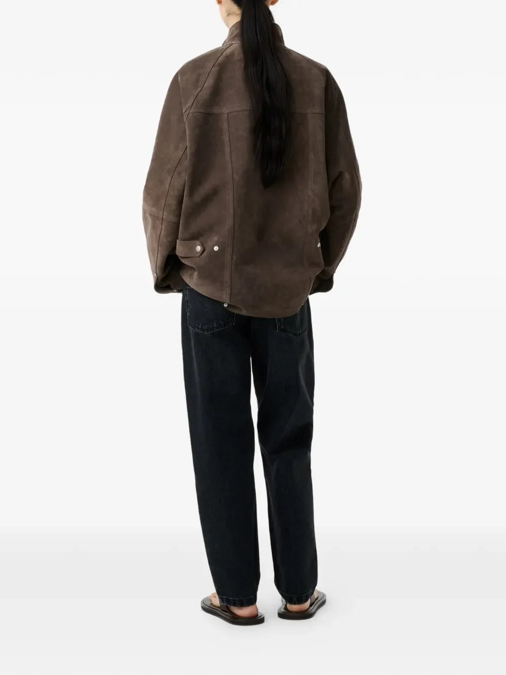 STUDIO NICHOLSON - Women  Suede Utility Jacket - Image 3