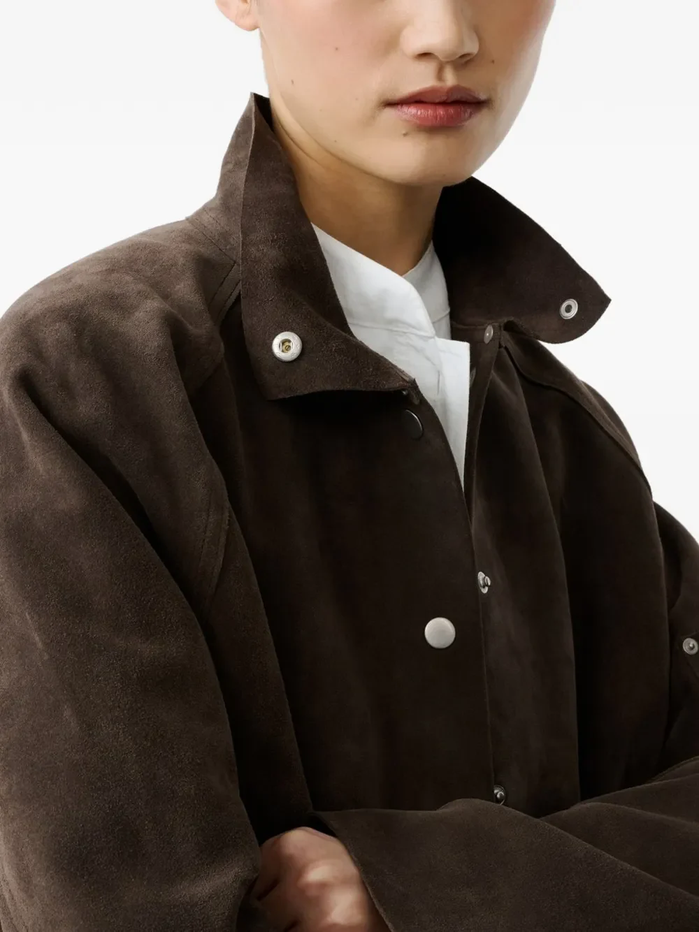 STUDIO NICHOLSON - Women  Suede Utility Jacket - Image 5