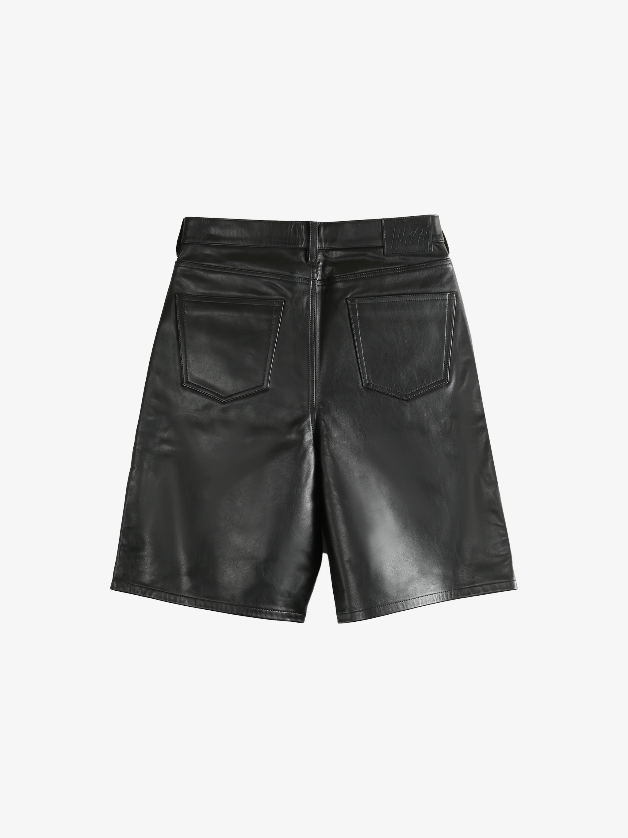 STUSSY - Men Big Ol Leather Shorts - Image 2