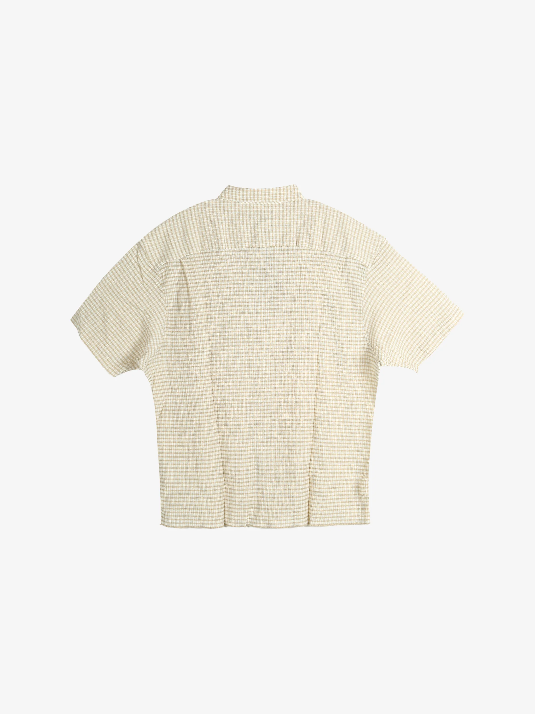 STUSSY - Men Crinkled Check Short Sleeve Shirt - Image 2