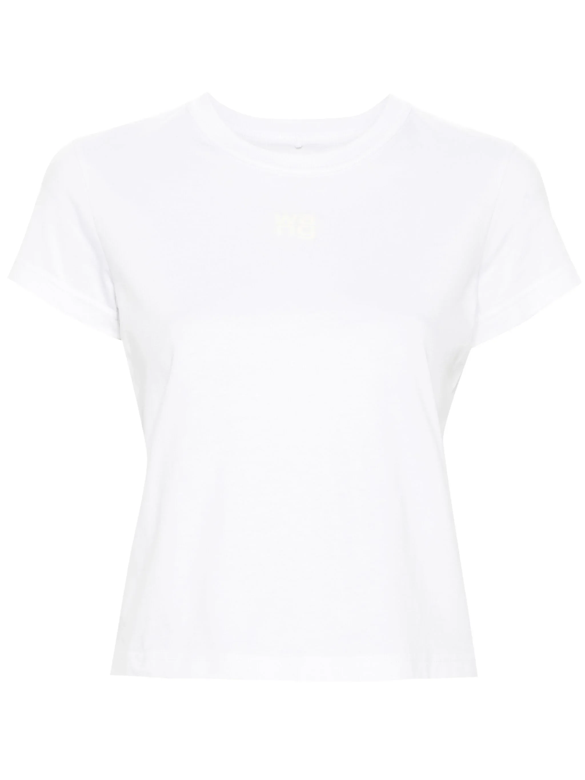 ALEXANDER WANG - Women Essential Jersey Puff Logo Shrunk Tee - Image 5