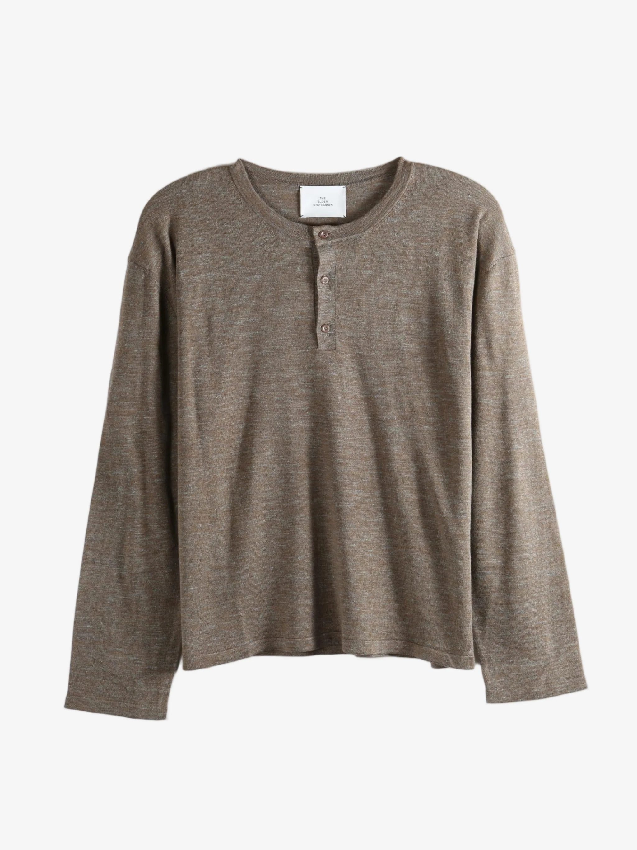THE ELDER STATESMAN - Men Lenny Knit Henley - Image 4