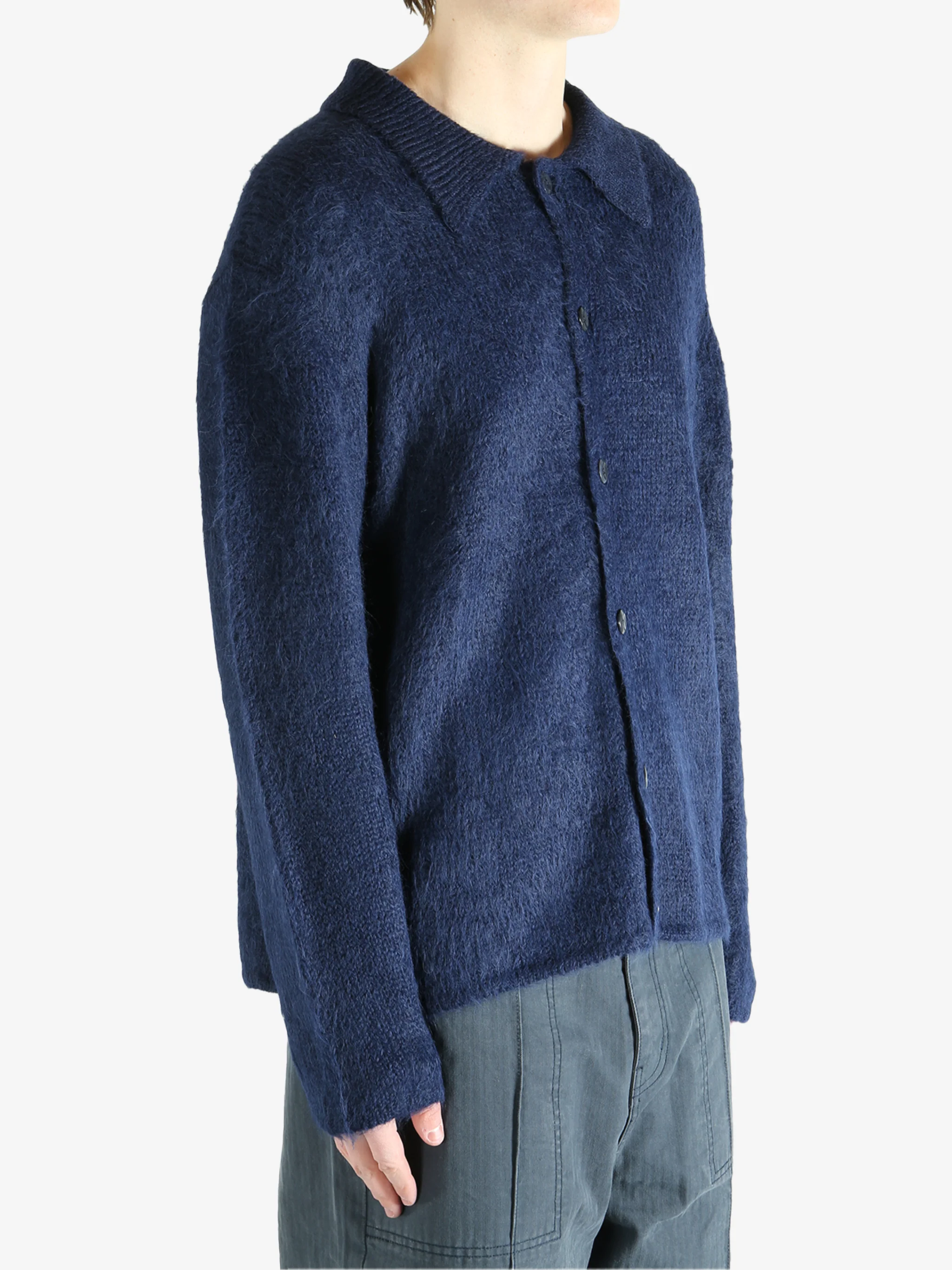 THE ELDER STATESMAN - Men Thistle Overshirt - Image 2