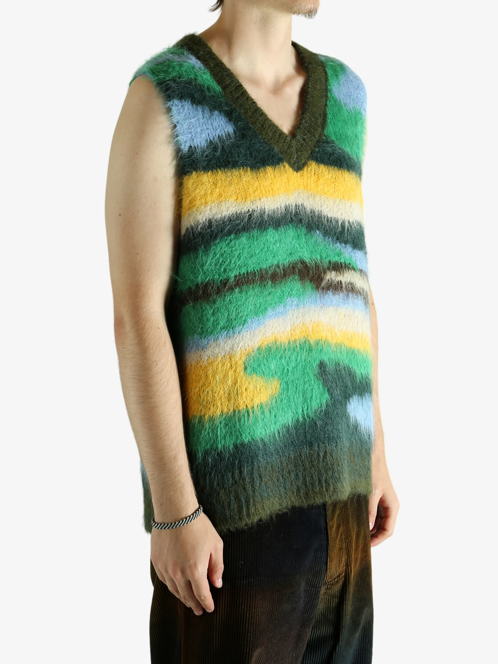 THE ELDER STATESMAN - Men Topo Jacquard Vest - Image 2