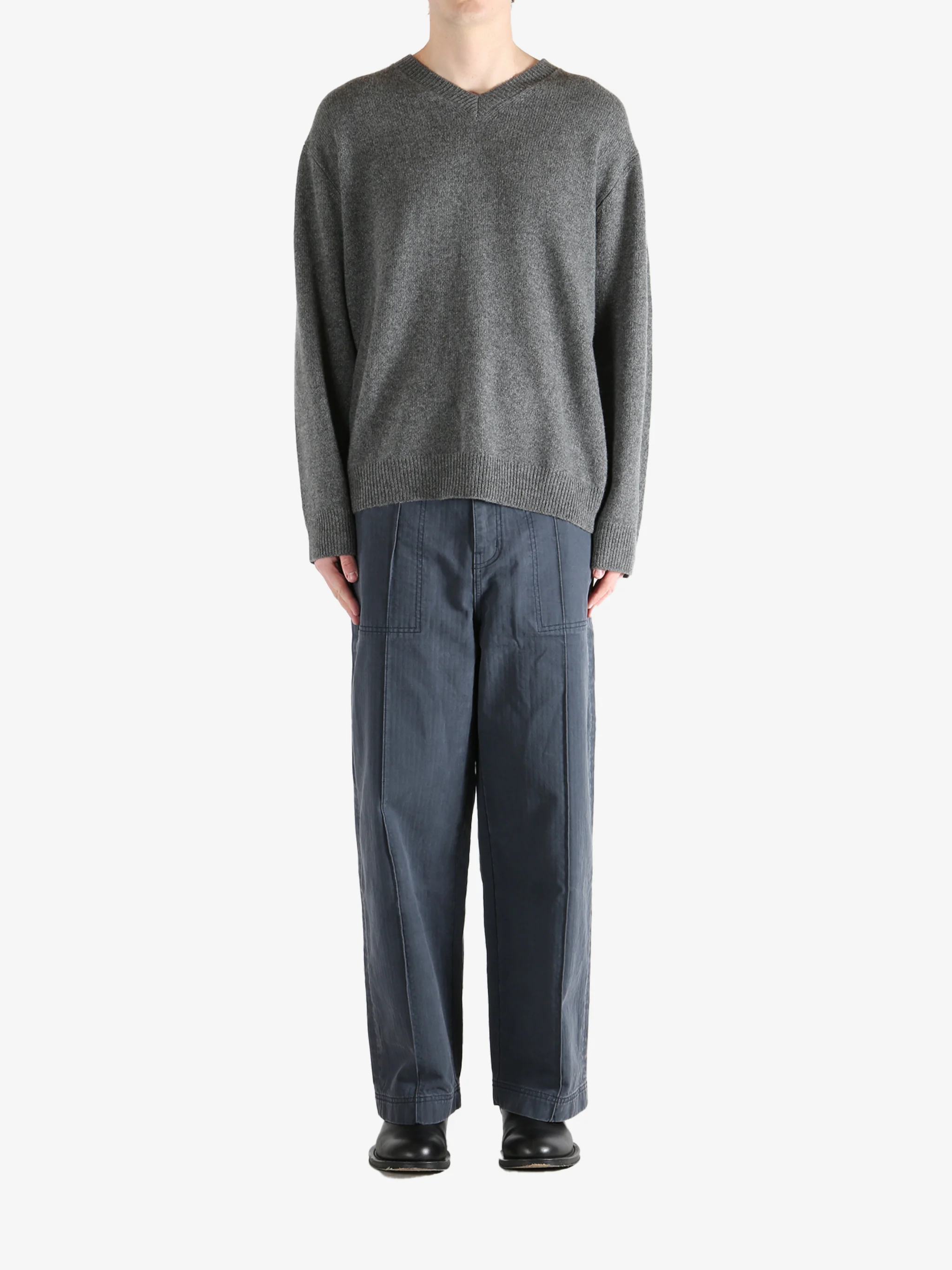 THE ELDER STATESMAN - Unisex Statesman V-neck Coat - Image 4
