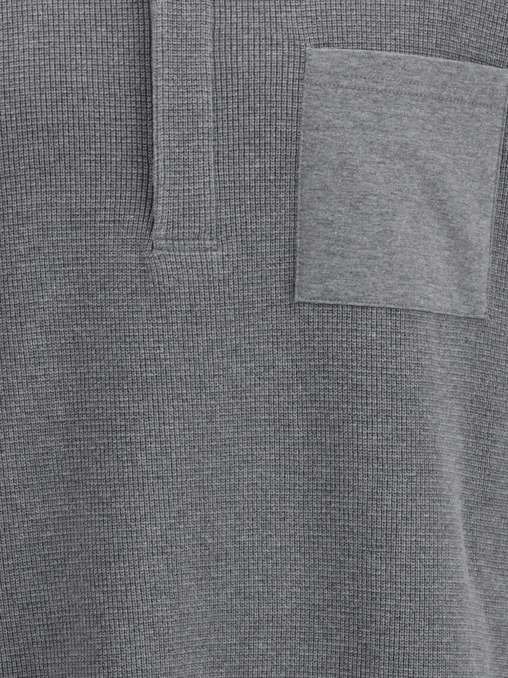 THOM BROWNE - Men 4 Bar In Textured Cotton Rugby Polo Shirt - Image 3