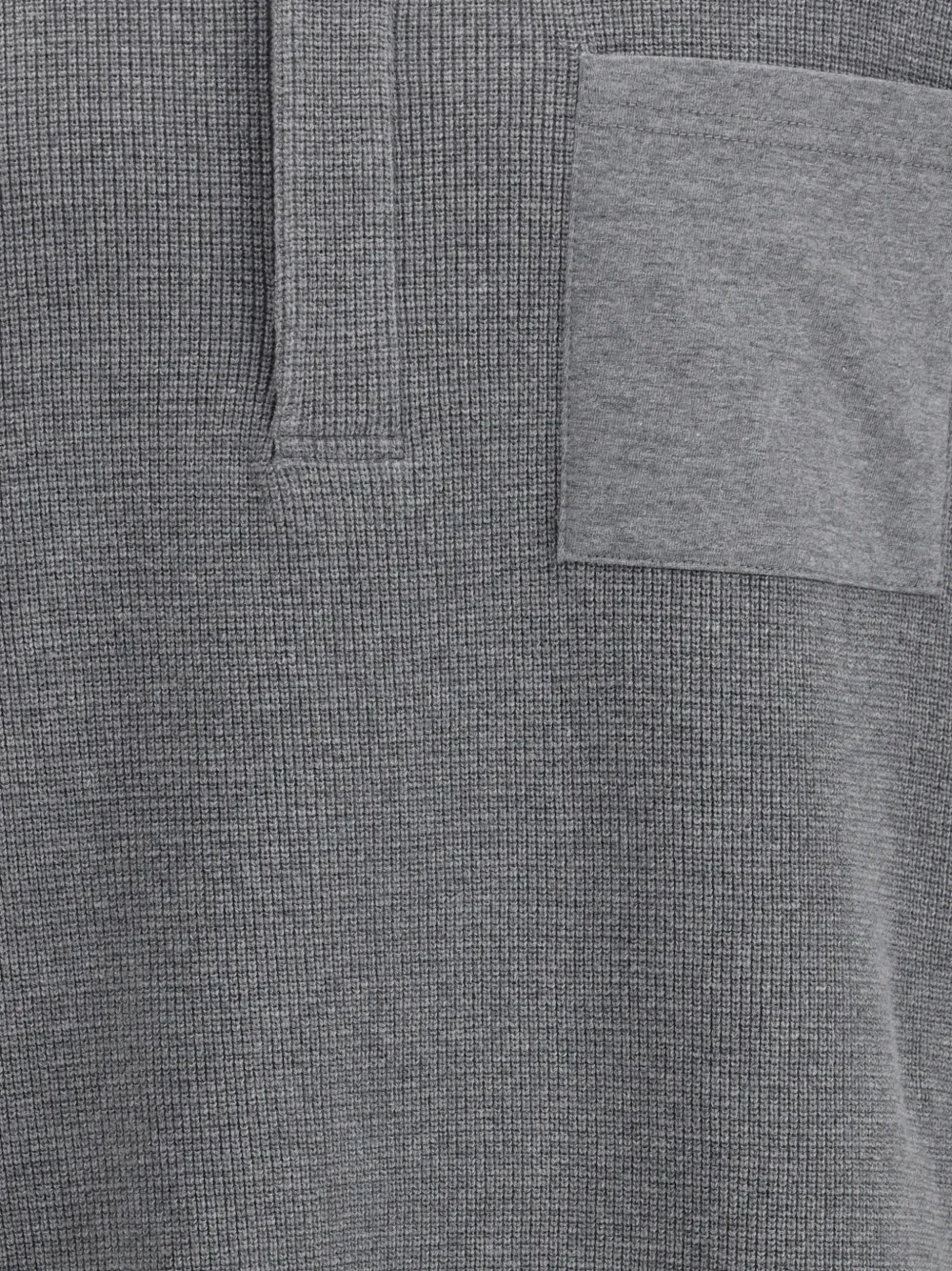 THOM BROWNE - Men 4 Bar In Textured Cotton Rugby Polo Shirt - Image 4