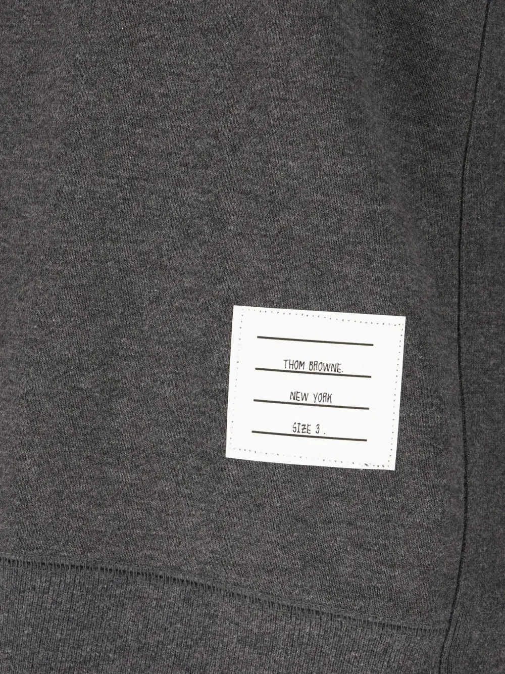 THOM BROWNE - Men Classic Sweatshirt In Classic Loopback W/ Engineered 4 Bar - Image 3