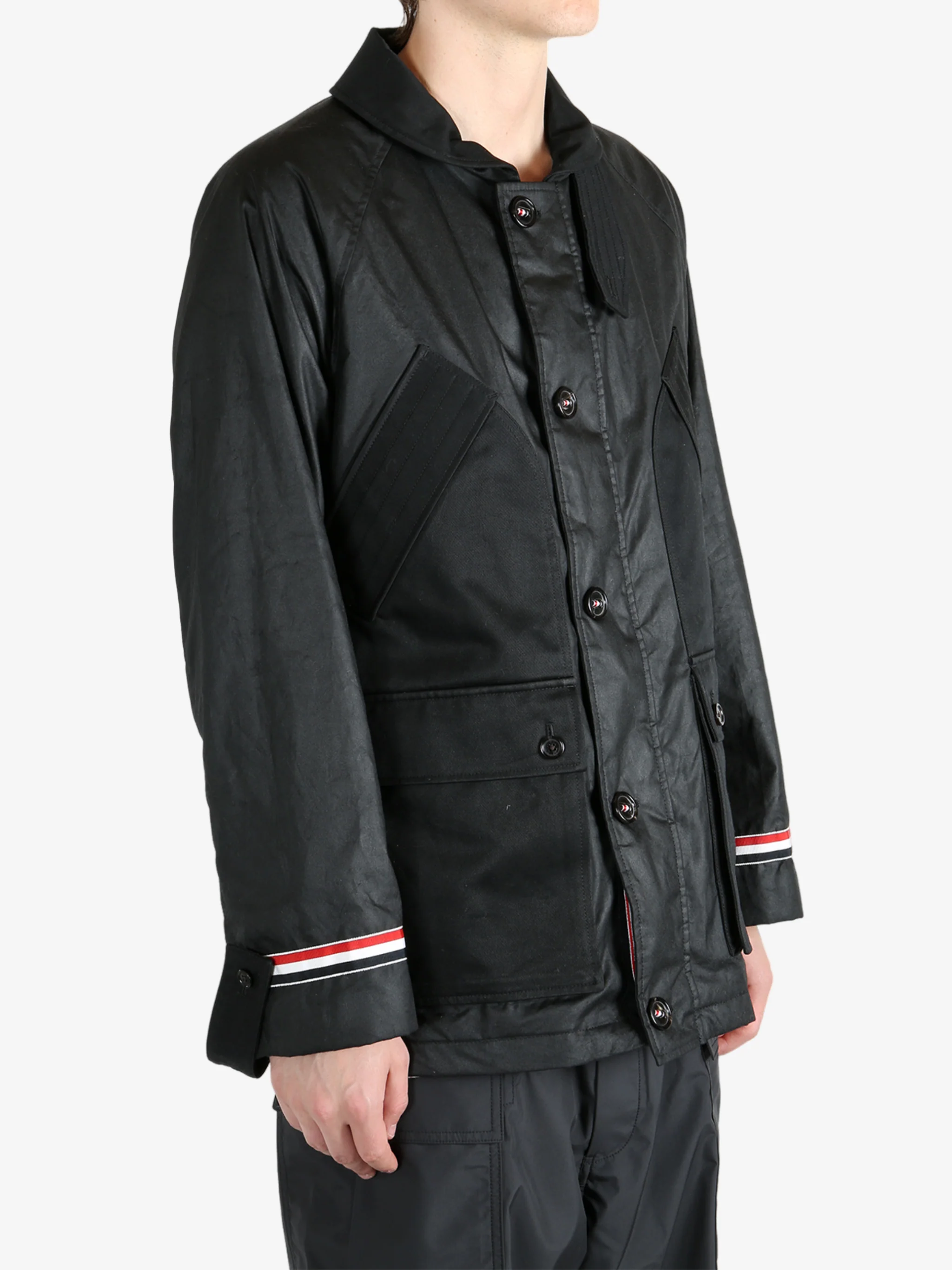 THOM BROWNE - Men Cropped Shawl Collar Field Jacket - Image 2
