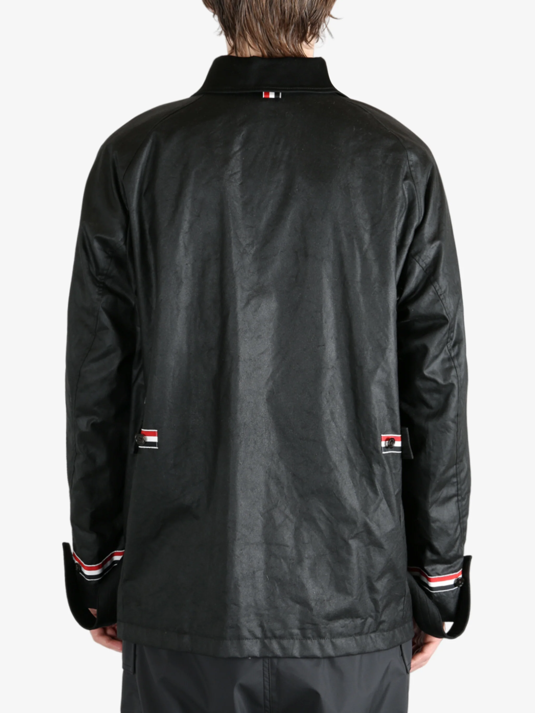 THOM BROWNE - Men Cropped Shawl Collar Field Jacket - Image 3