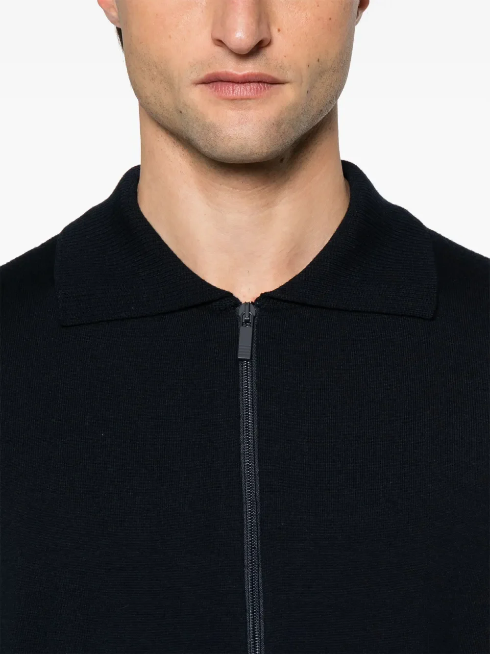 THOM BROWNE - Men Double Face Full Zip Up Knitwear - Image 4