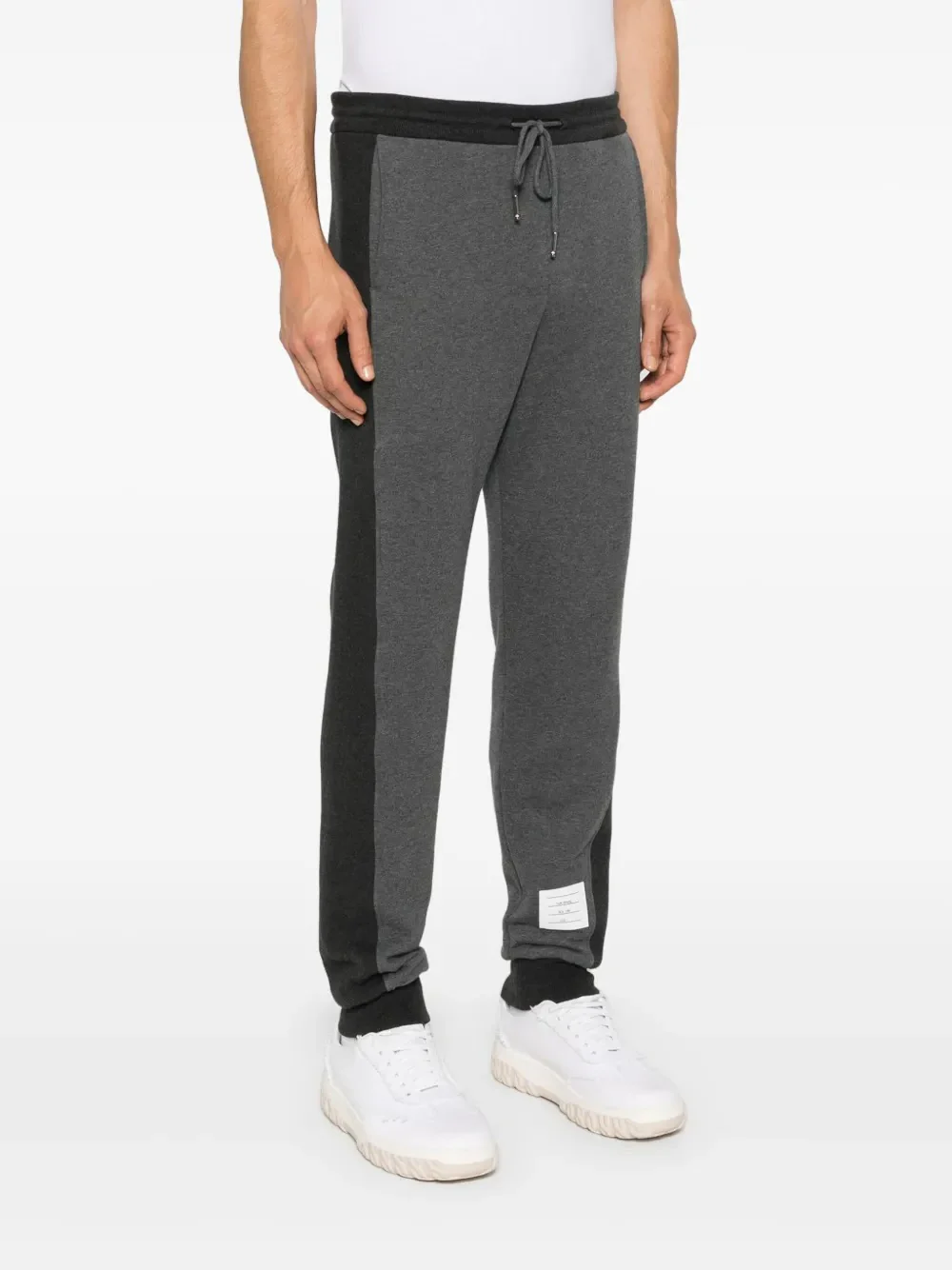 THOM BROWNE - Men Engineered 4 Bar In Solid Classic Loopback Jersey Sweatpants
