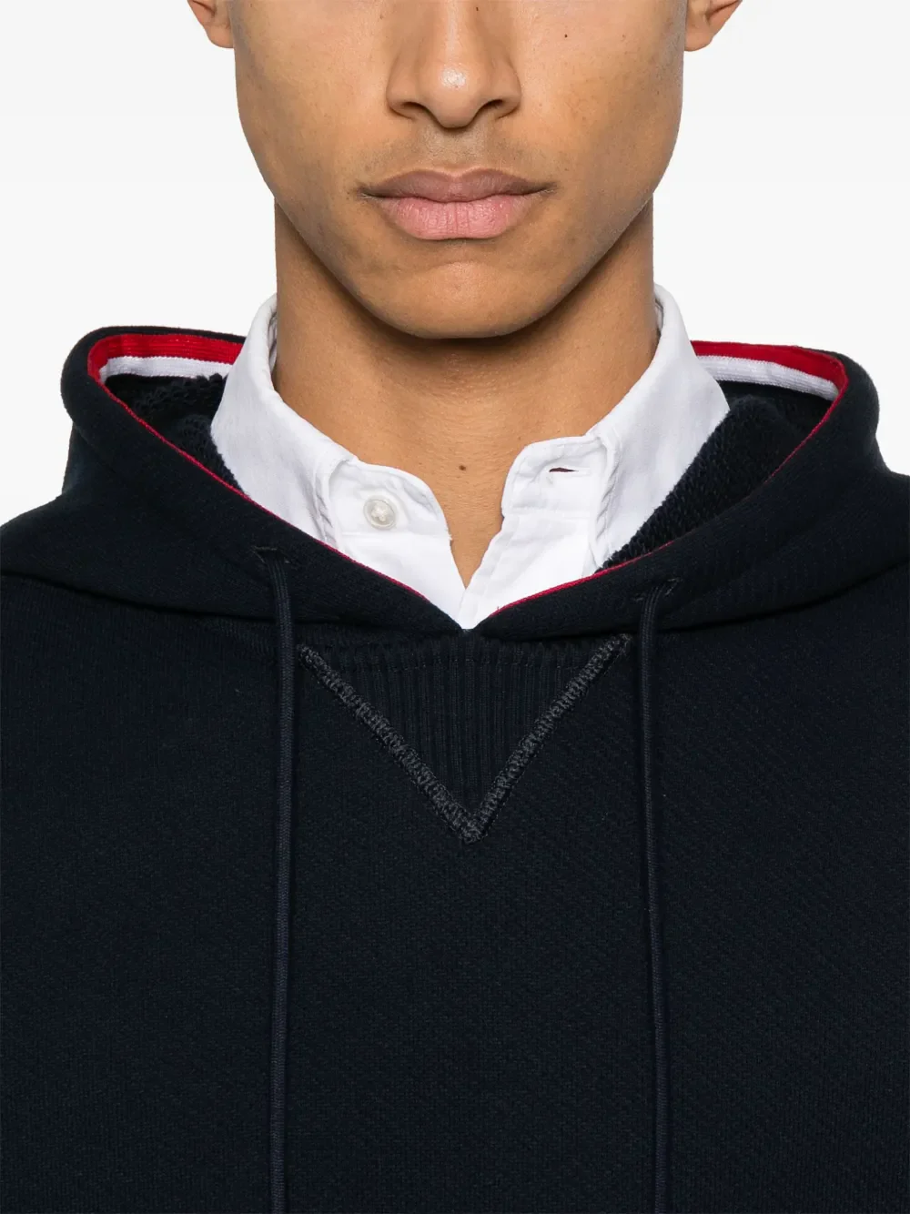 THOM BROWNE - Men Oversized Hoodie Pullover - Image 4
