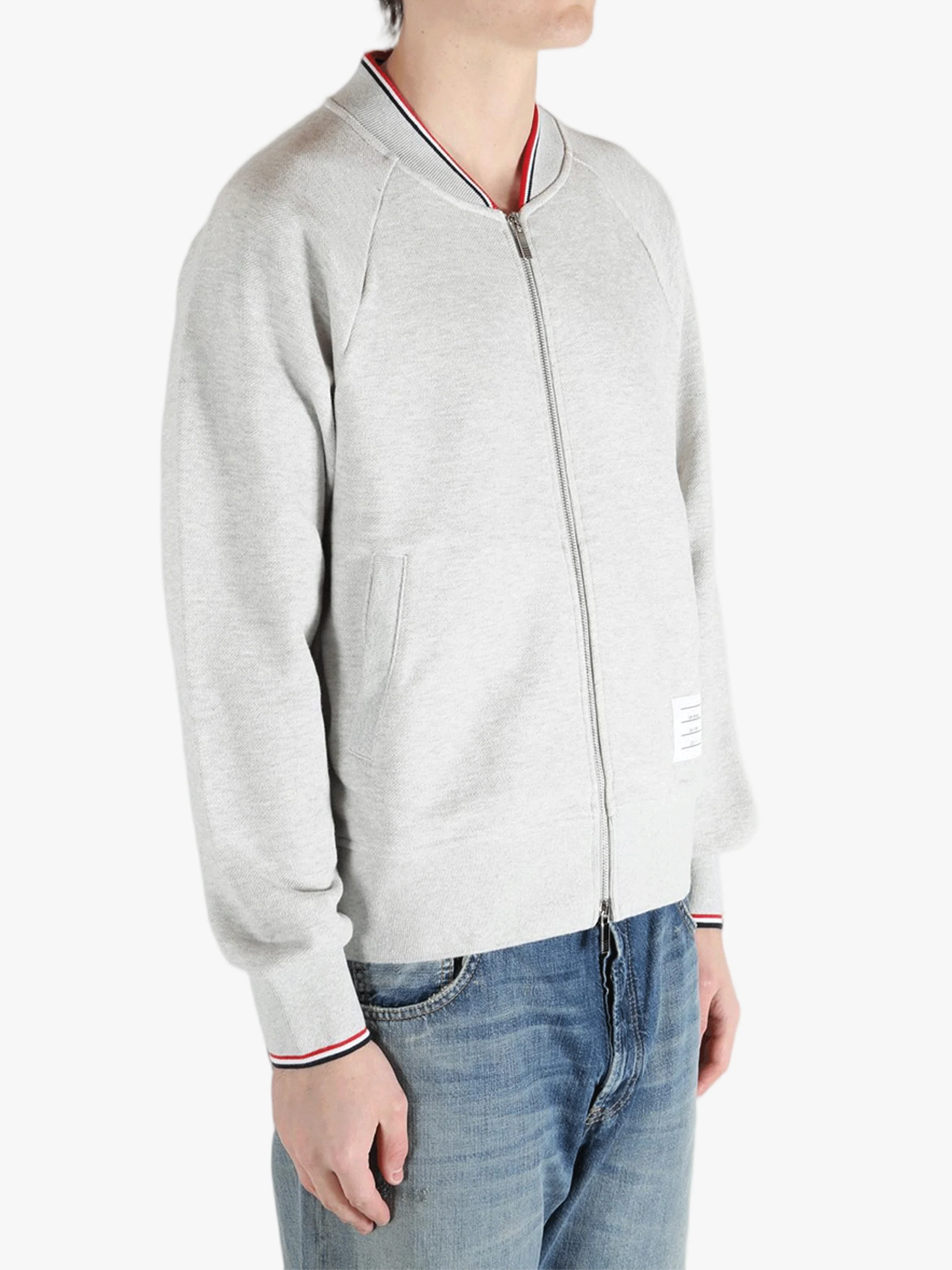 THOM BROWNE - Men RWB Tipping Pique Loopback Bomber - Image 2