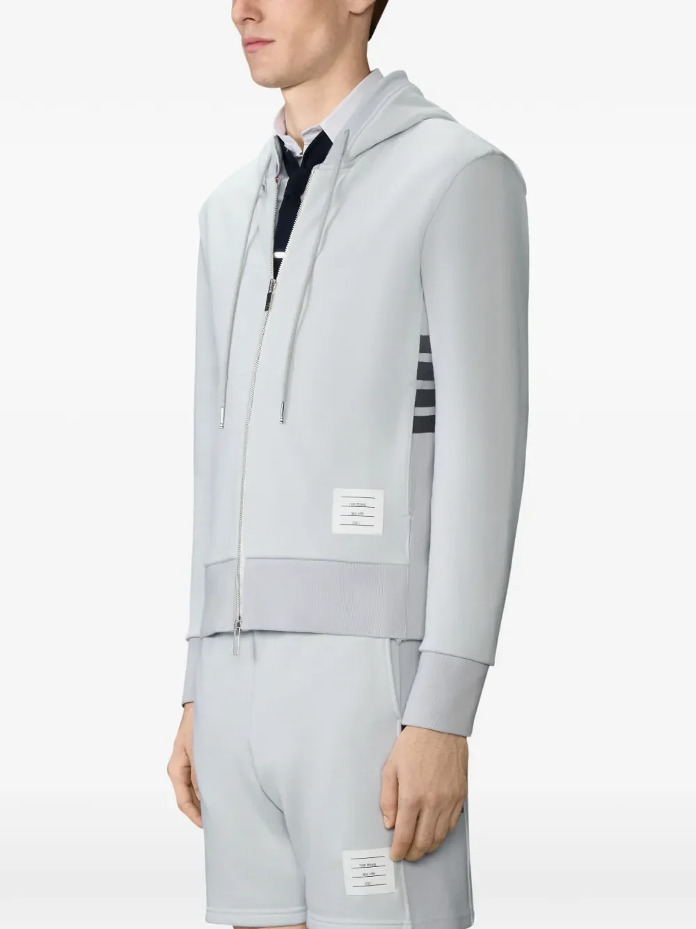 THOM BROWNE - Men Zip Up Hoodie - Image 2