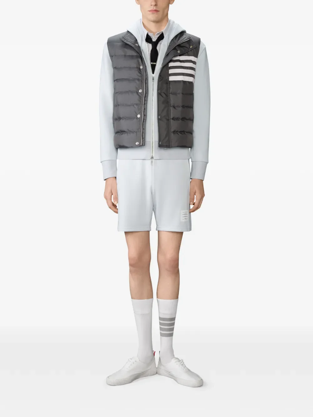 THOM BROWNE - Men Zip Up Hoodie - Image 4