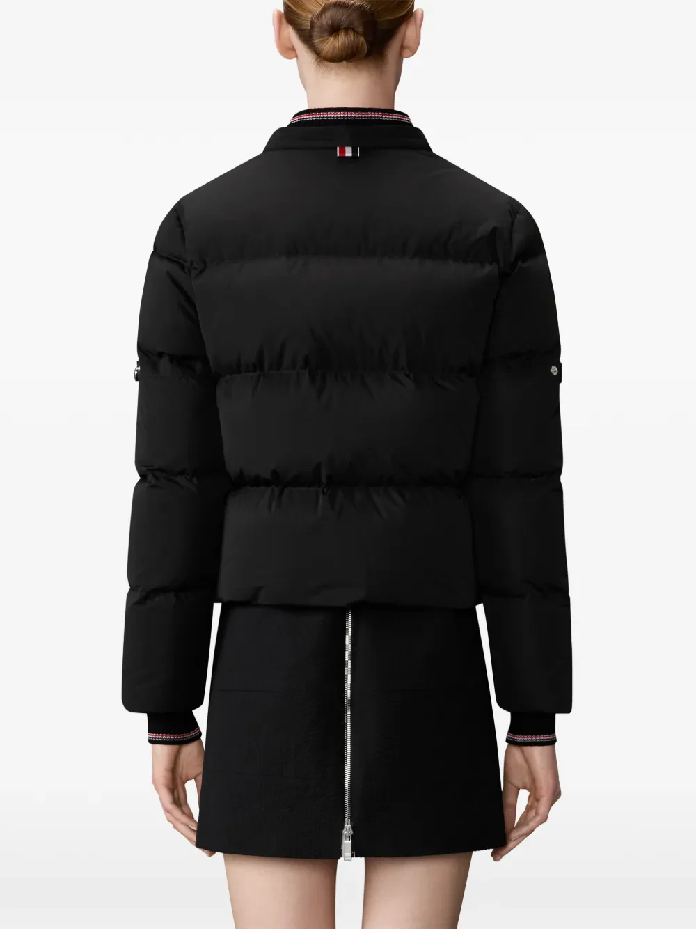 THOM BROWNE - Women Armbands Removable Hood Down Jacket (Hip Length) - Image 2