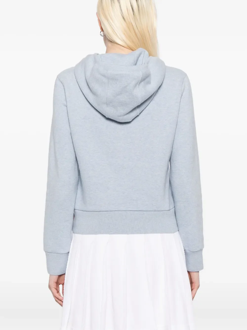 THOM BROWNE - Women Brushed Loopback Hoodie Pullover - Image 3