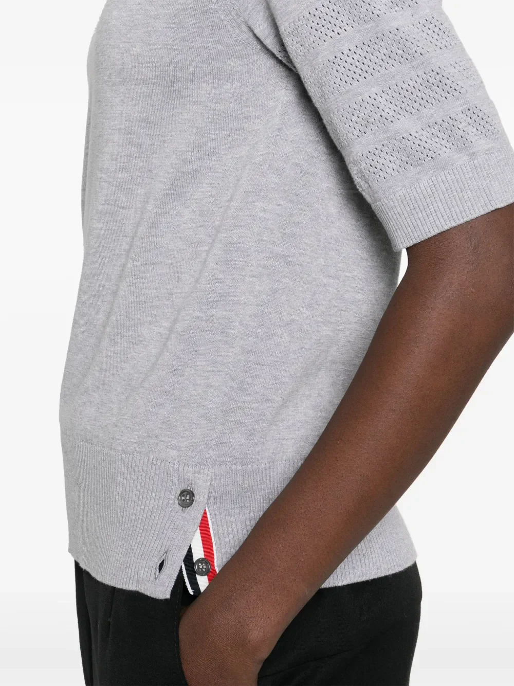 THOM BROWNE - Women Jersey Stitch Short Sleeve Tee - Image 4
