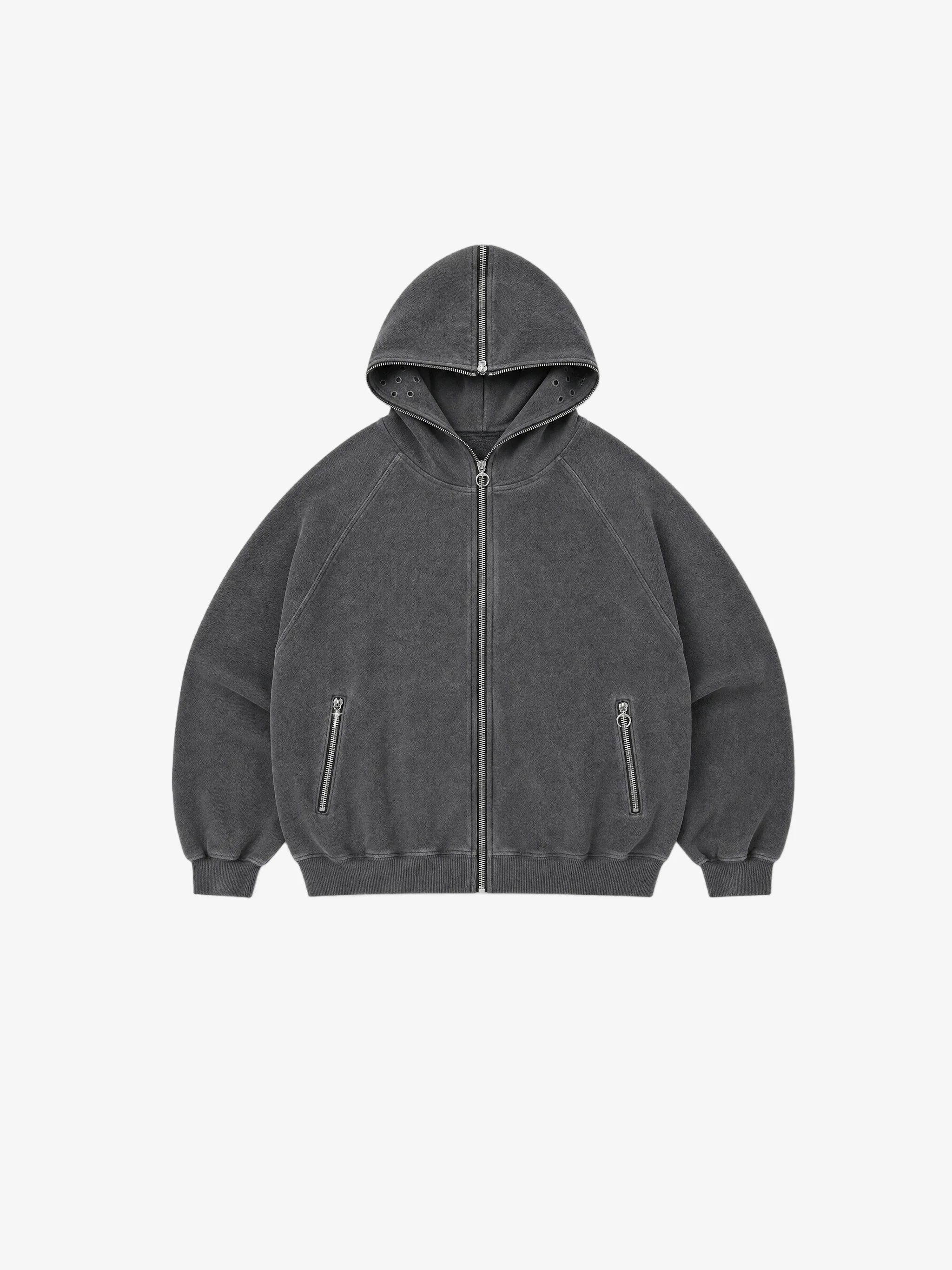 THUG CLUB - Men Bulk Shoulder Gladiator Zip-Up Hoodie - Image 4