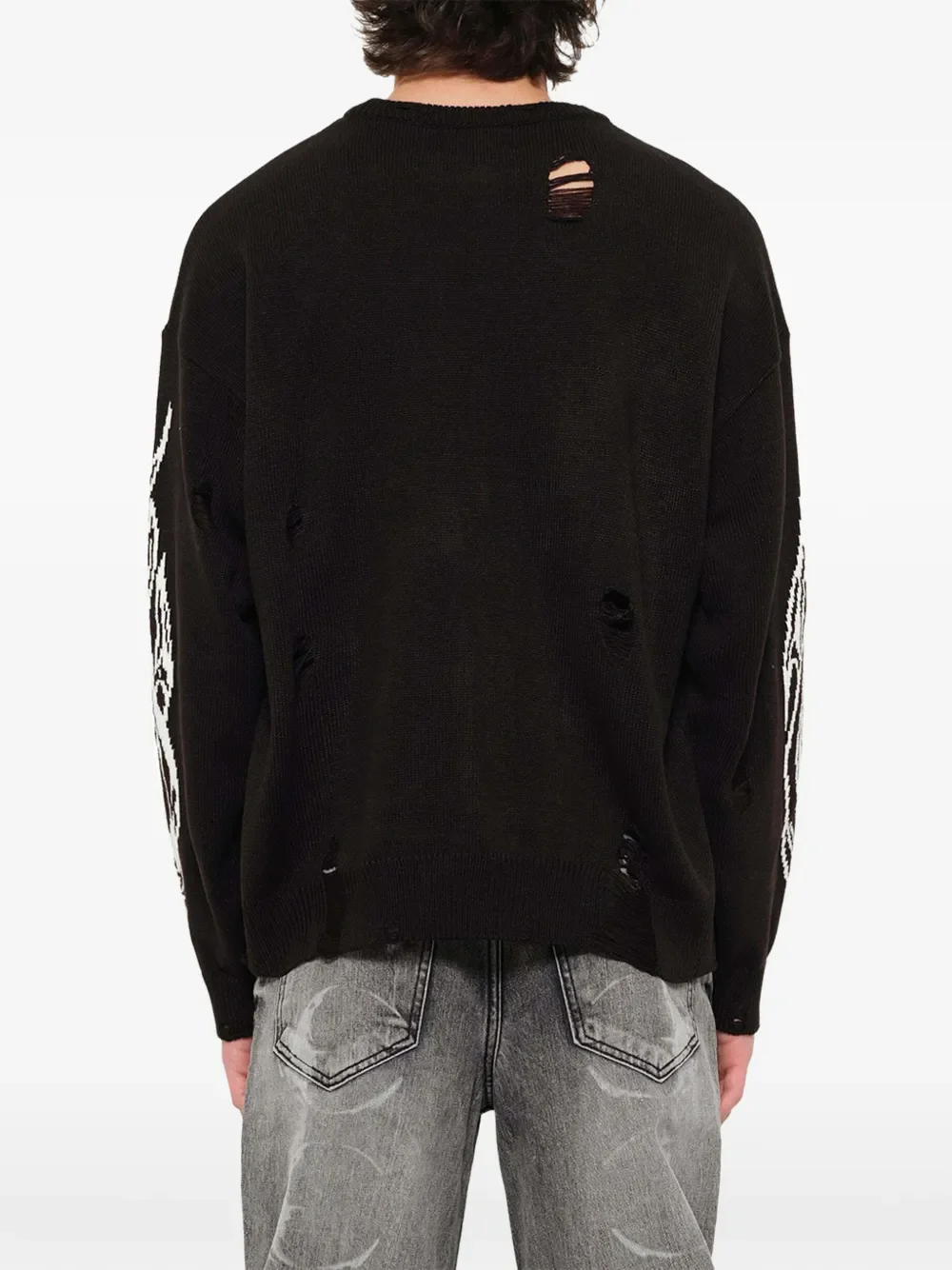 THUG CLUB - Men TC Chrome Skull Knit Sweater - Image 6
