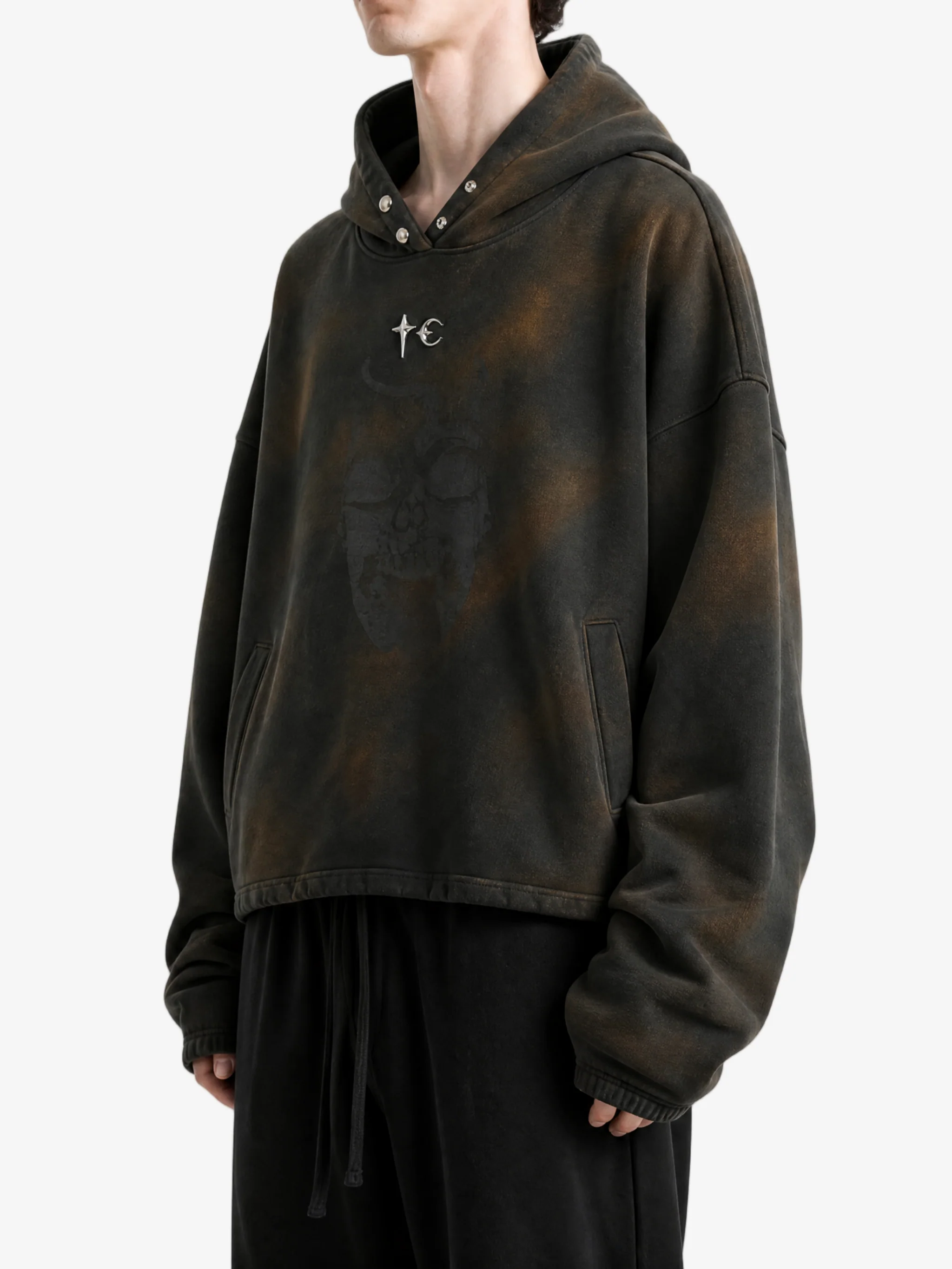THUG CLUB - Men TC Riding Skull Hoodie - Image 2