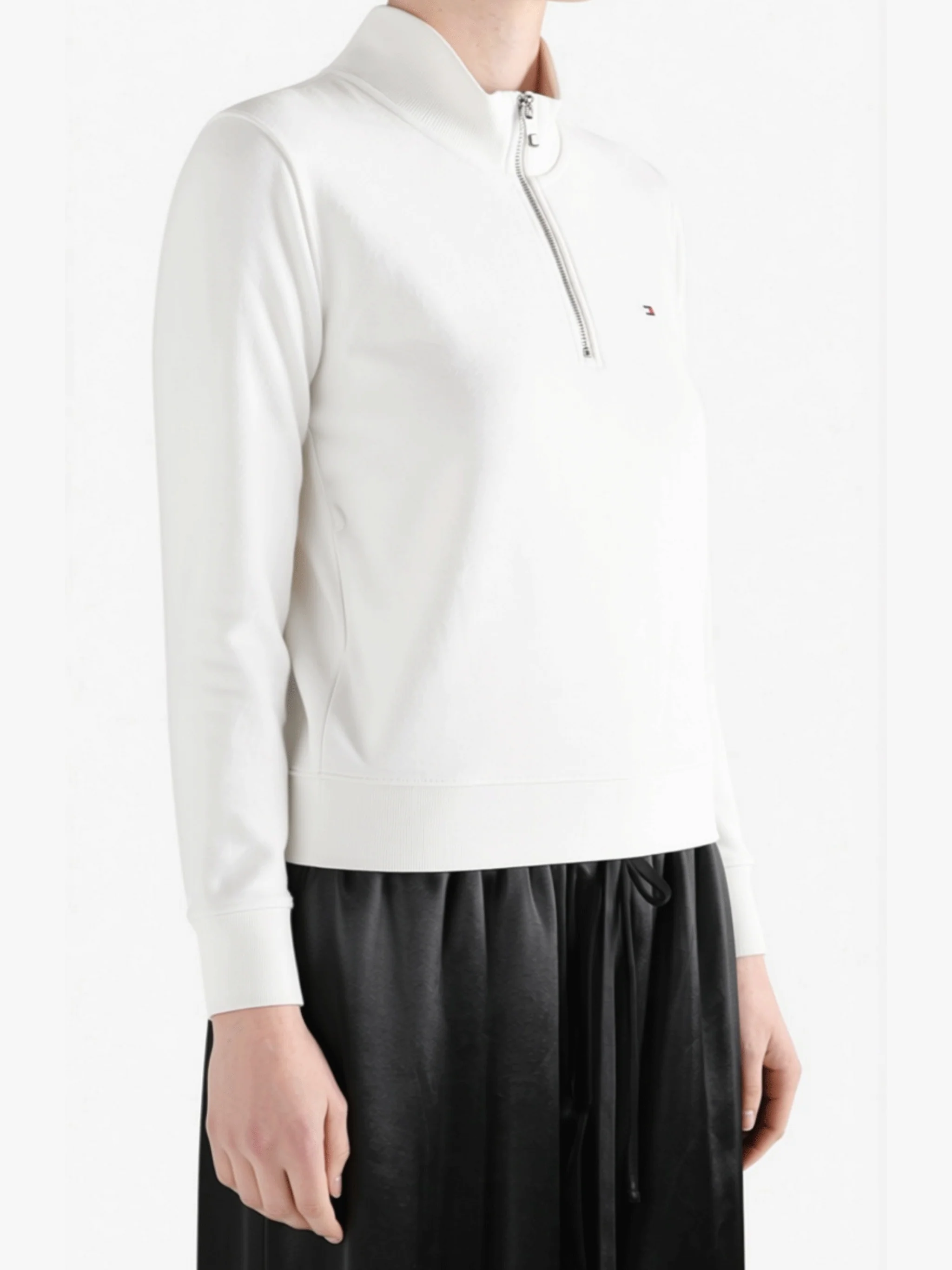 TOMMY HILFIGER - Women Terry 1/2 Zip Sweatshirt - Image 2