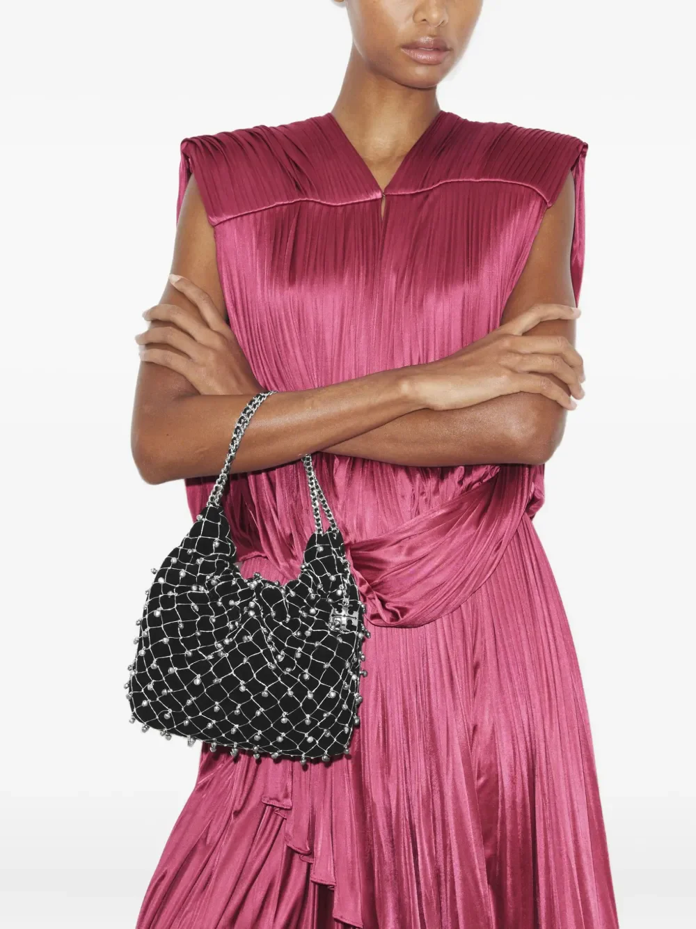 TORY BURCH - Women Fleming Bell Mini Hobo Bag - Image 2