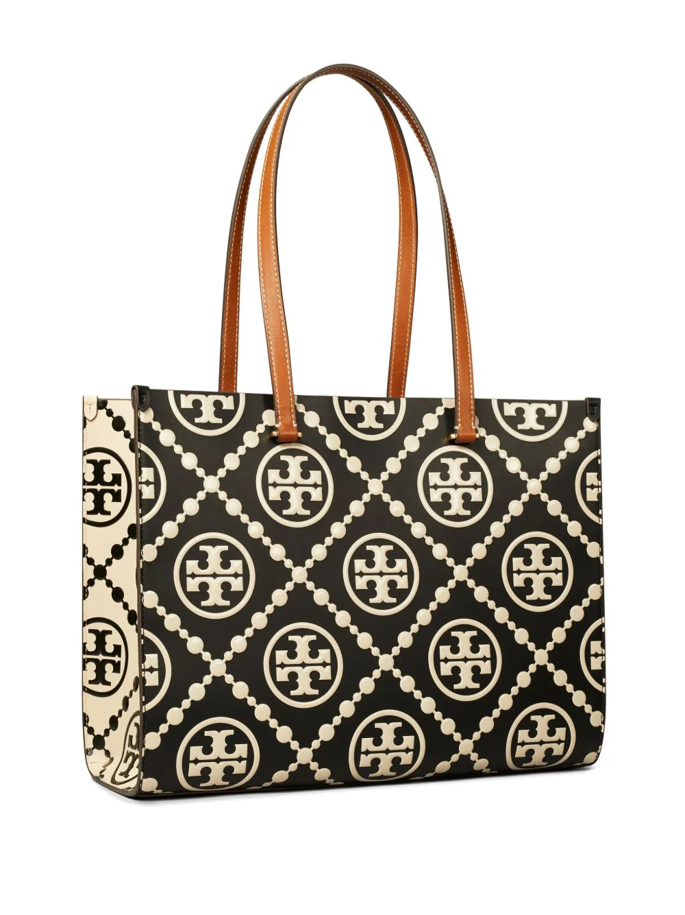 TORY BURCH - Women T Monogram Contrast Embossed Tote - Image 3
