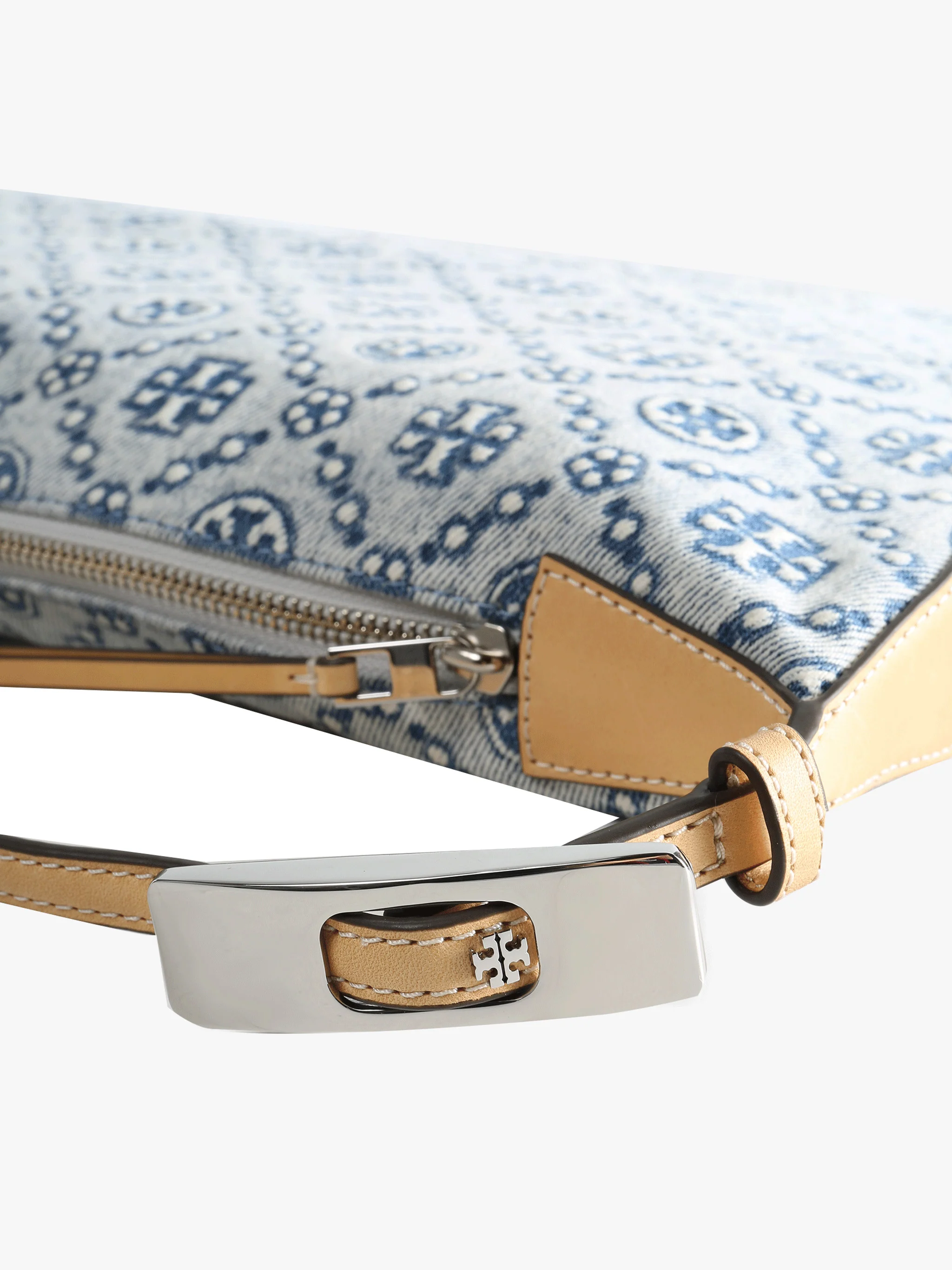 TORY BURCH - Women T Monogram Denim Balloon Bag - Image 2