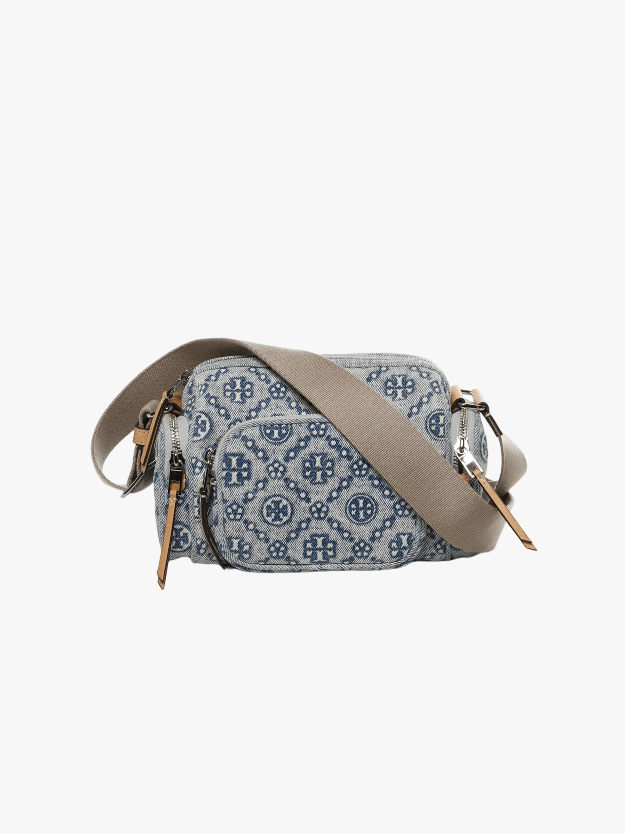 TORY BURCH - Women T Monogram Denim Pocket Crossbody