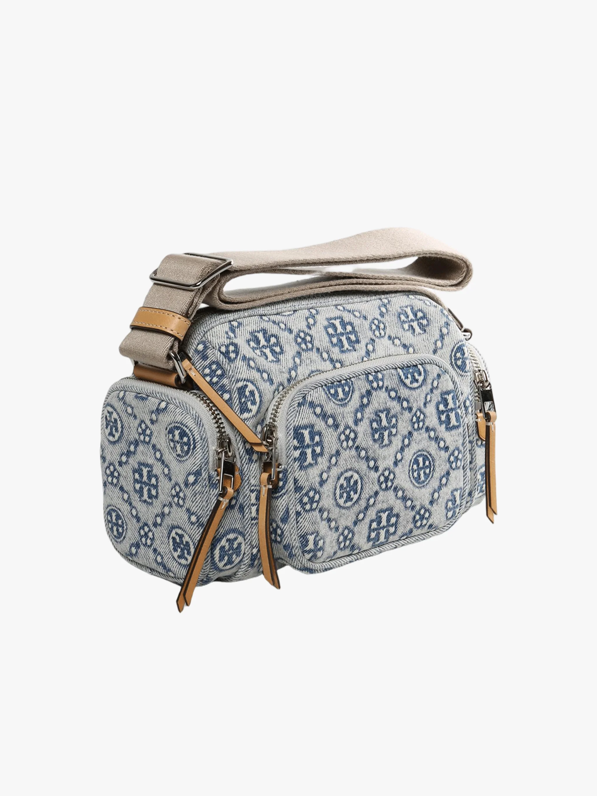 TORY BURCH - Women T Monogram Denim Pocket Crossbody - Image 2