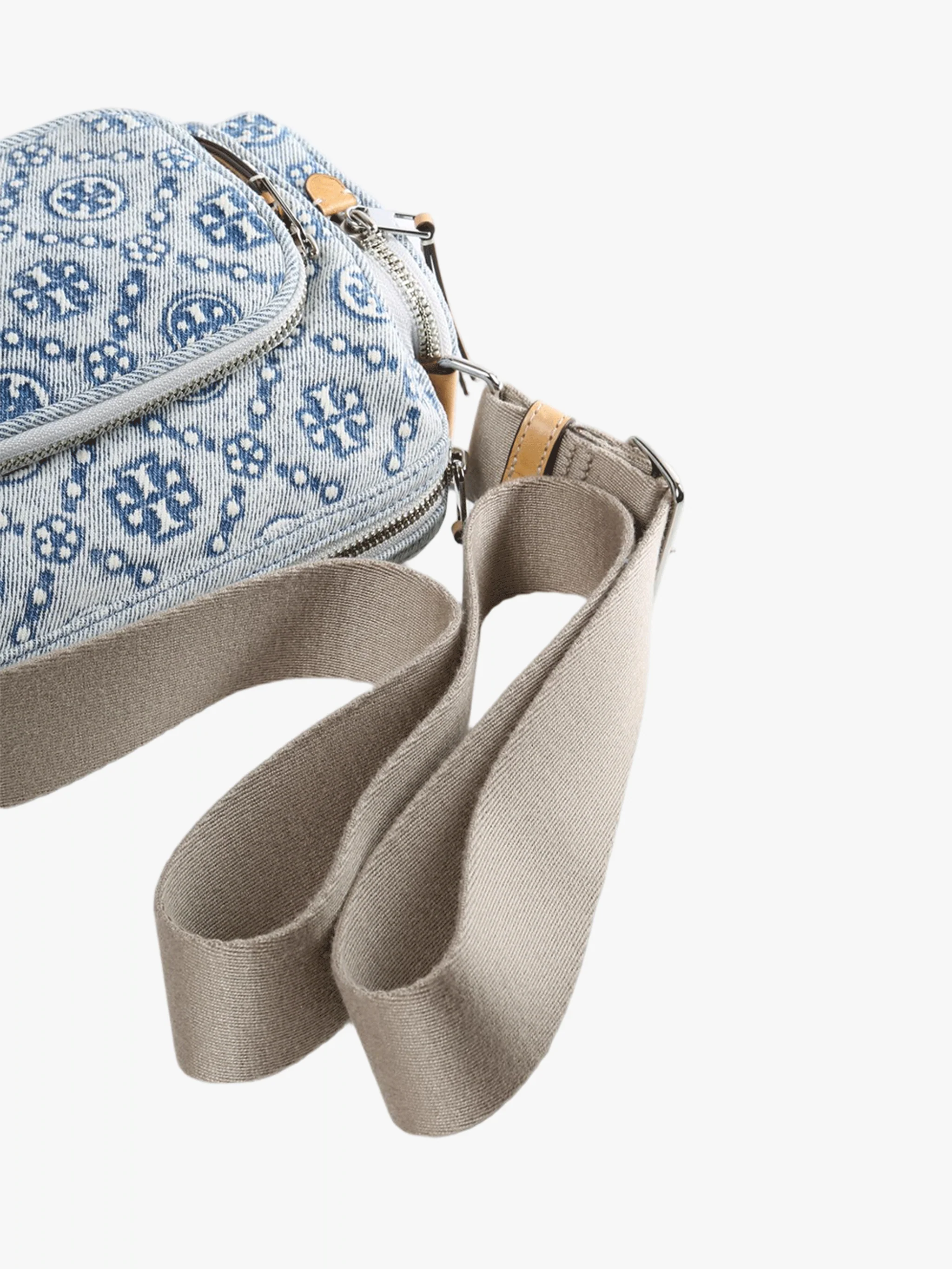 TORY BURCH - Women T Monogram Denim Pocket Crossbody - Image 3