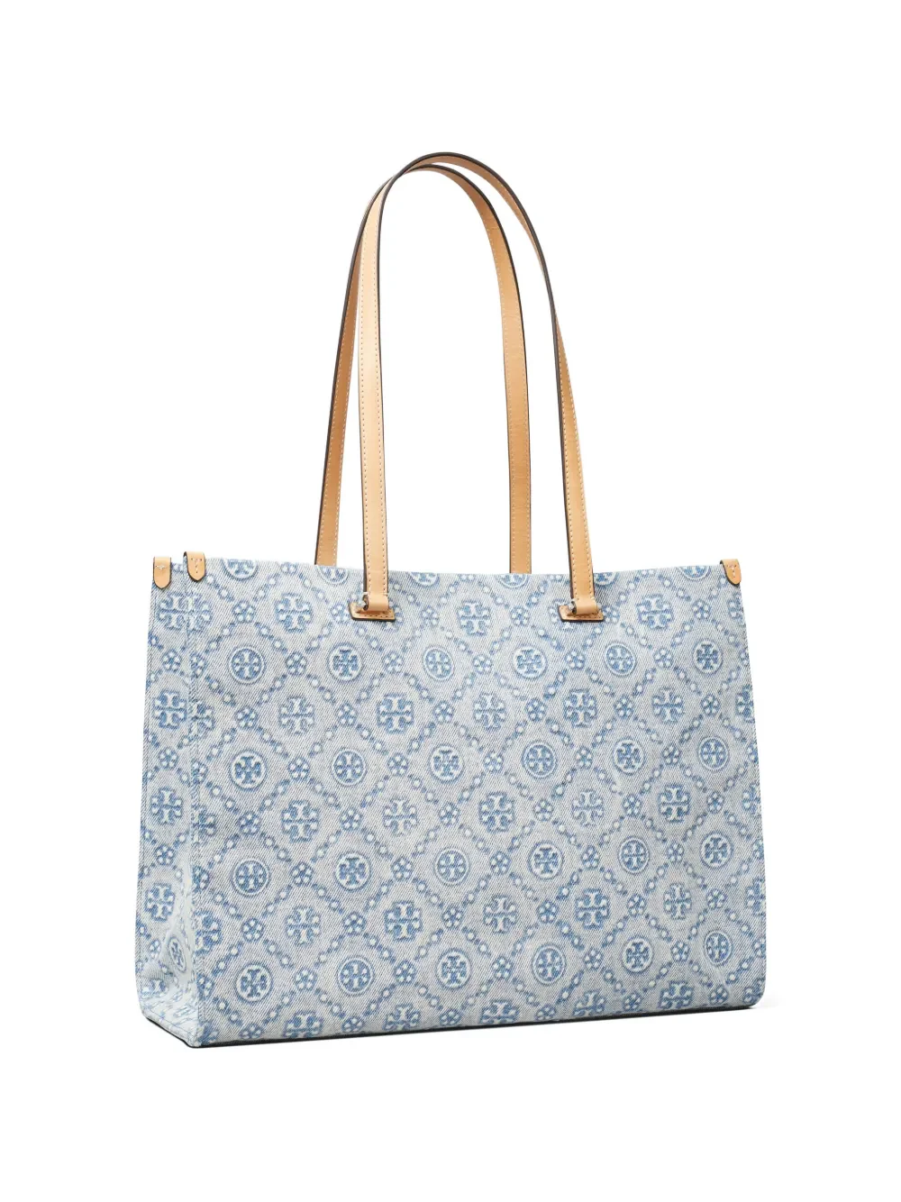 TORY BURCH - Women T Monogram Denim Tote - Image 3