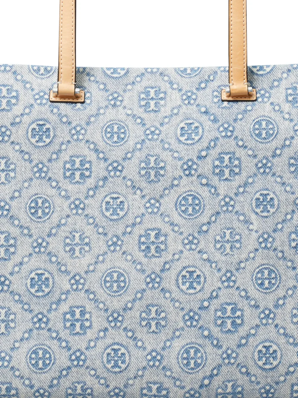 TORY BURCH - Women T Monogram Denim Tote - Image 5