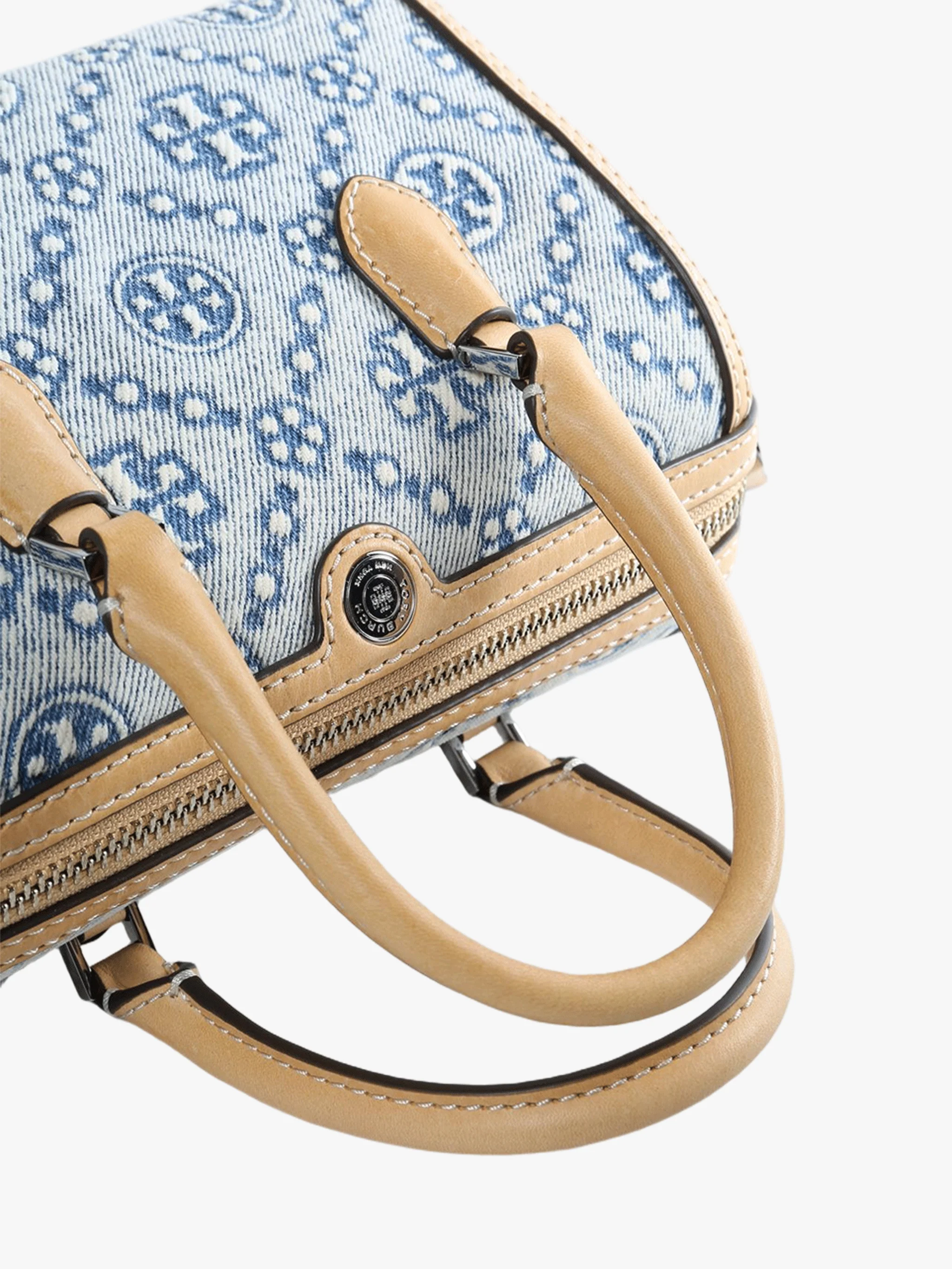 TORY BURCH - Women T Monogram Leather Petite Barrel Bag - Image 3