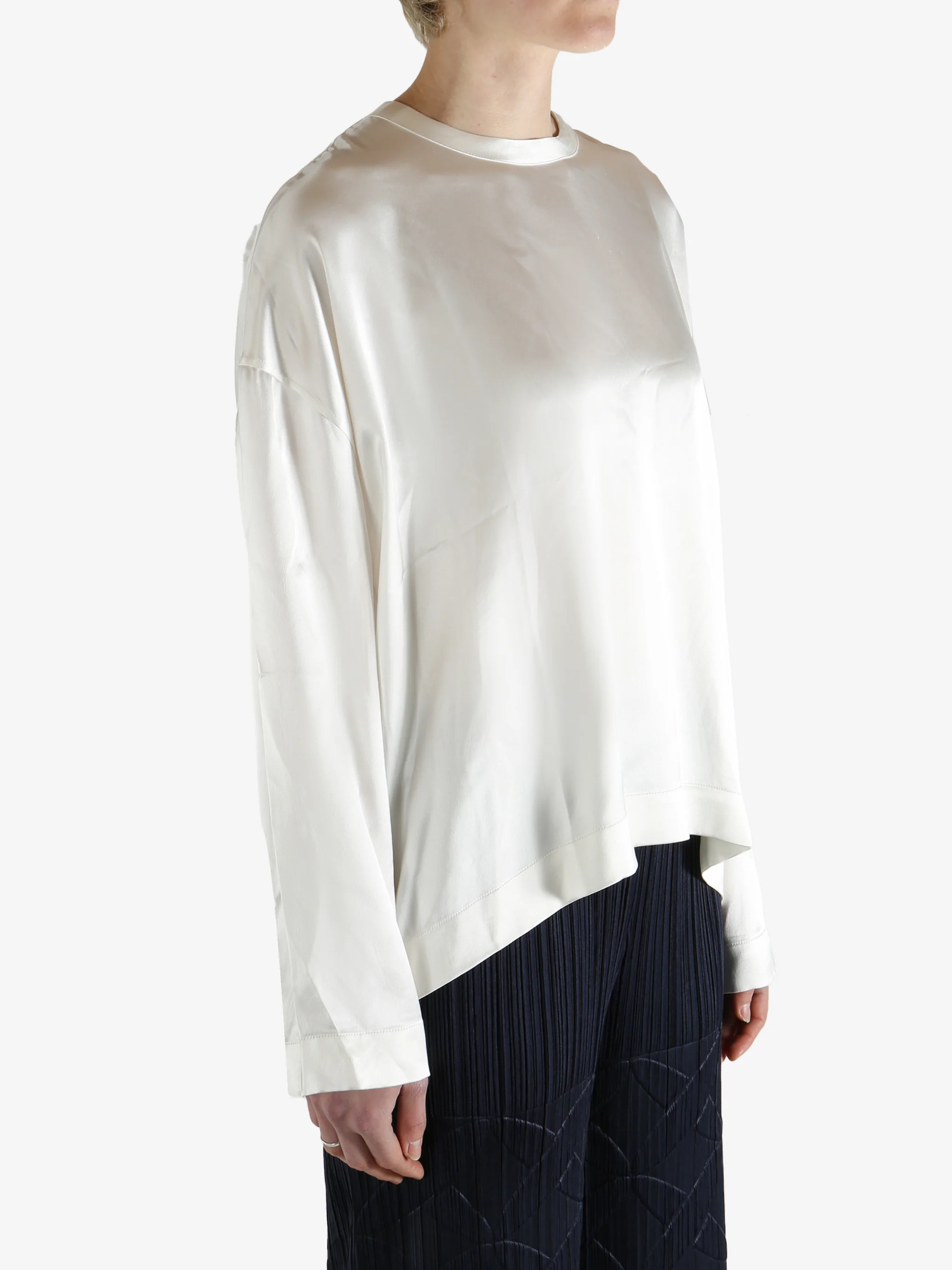 TOTEME - Women Boxy Satin Top - Image 2