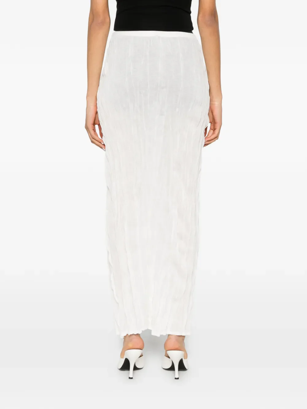 TOTEME - Women Crinkled Knit Skirt - Image 3