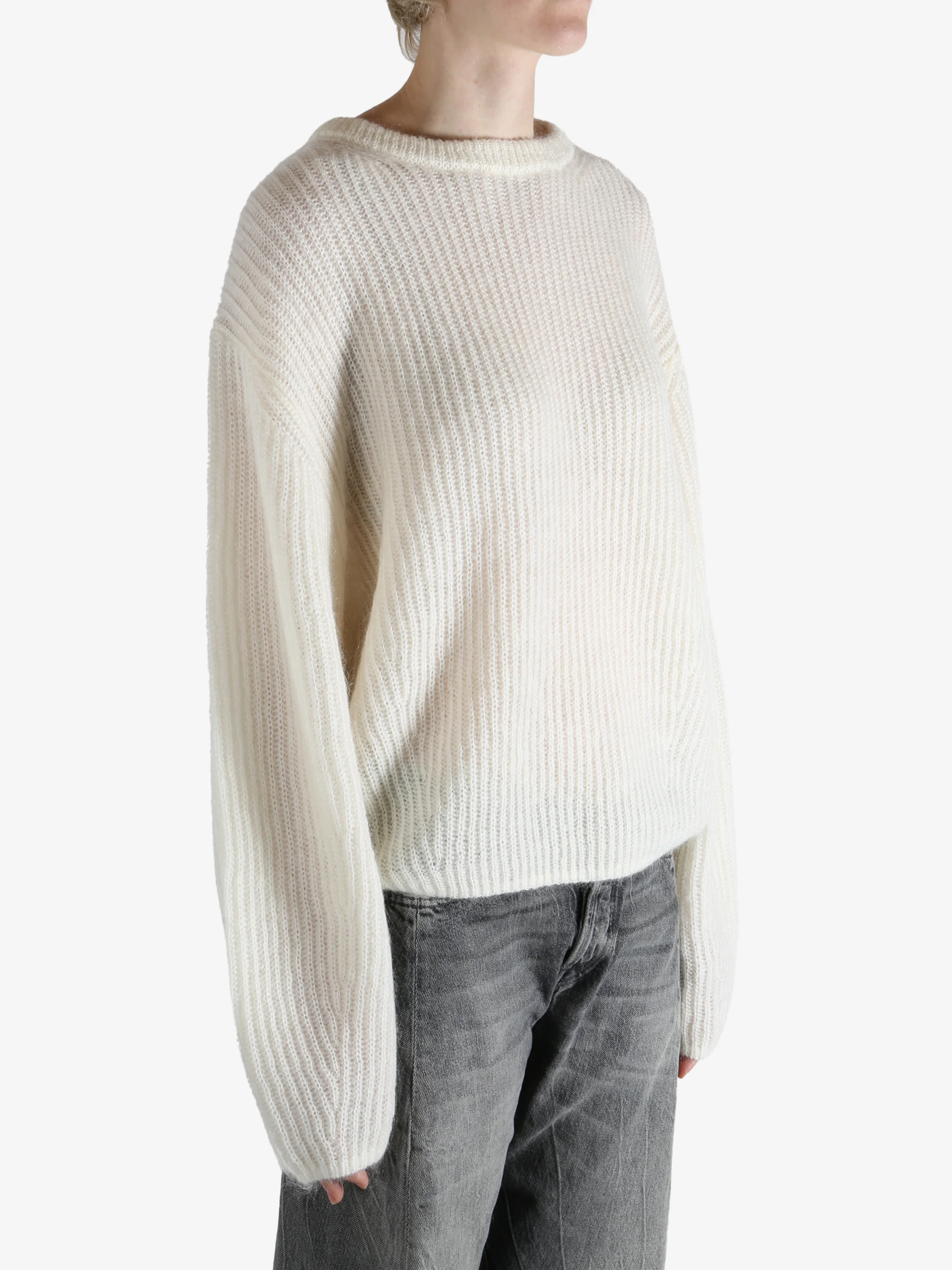 TOTEME - Women Mohair Blend Rib Sweater - Image 2