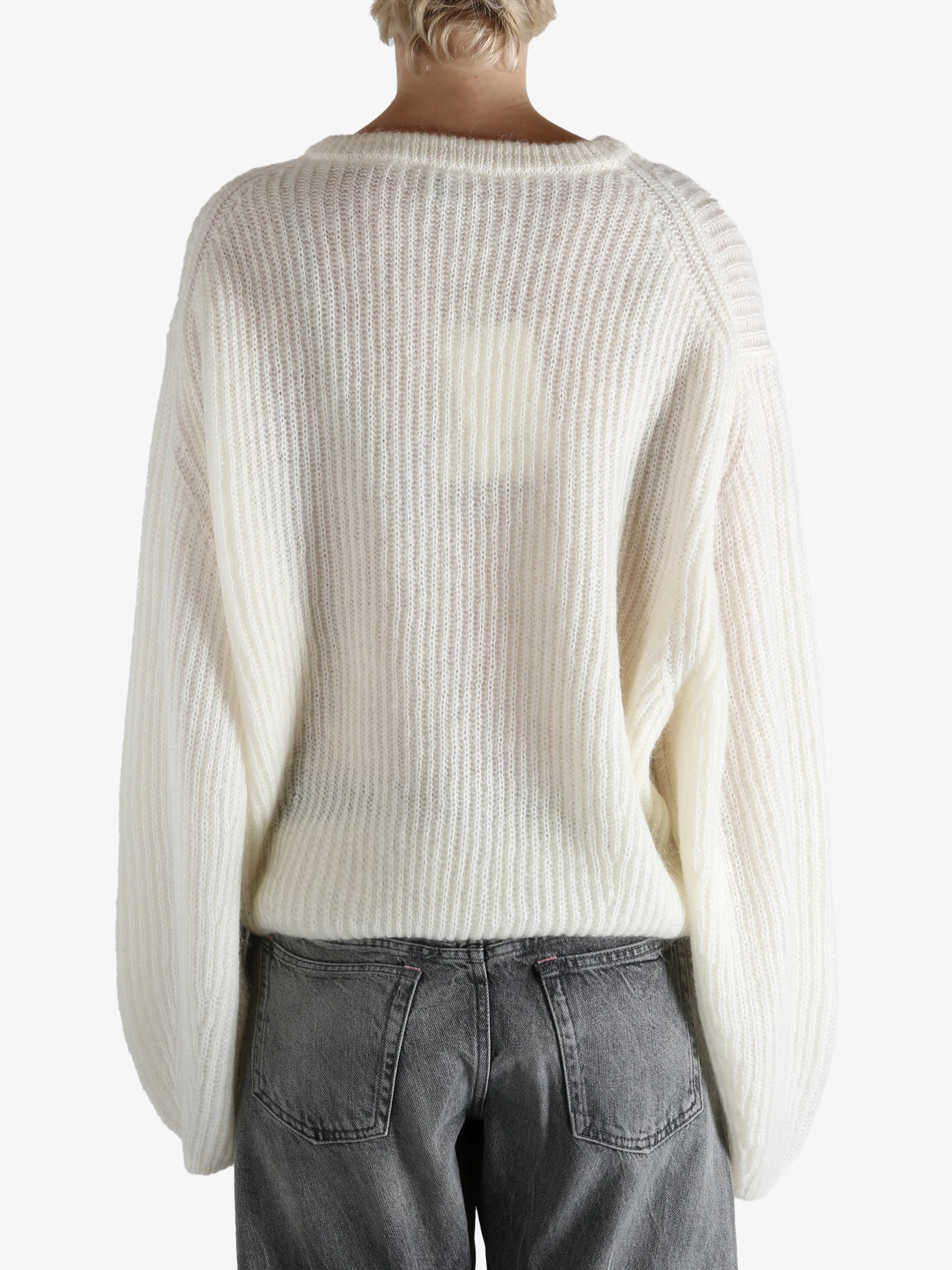 TOTEME - Women Mohair Blend Rib Sweater - Image 3